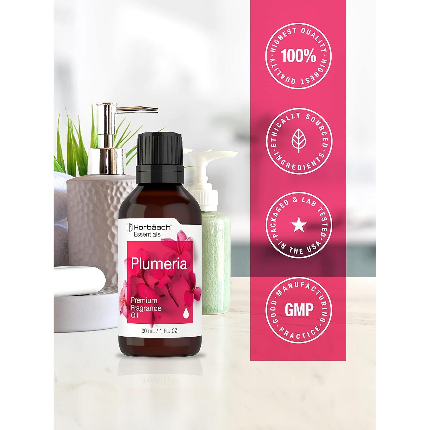 Aceite de Fragancia Plumeria Horbaach | 30ml | Premium para Velas y Jabones