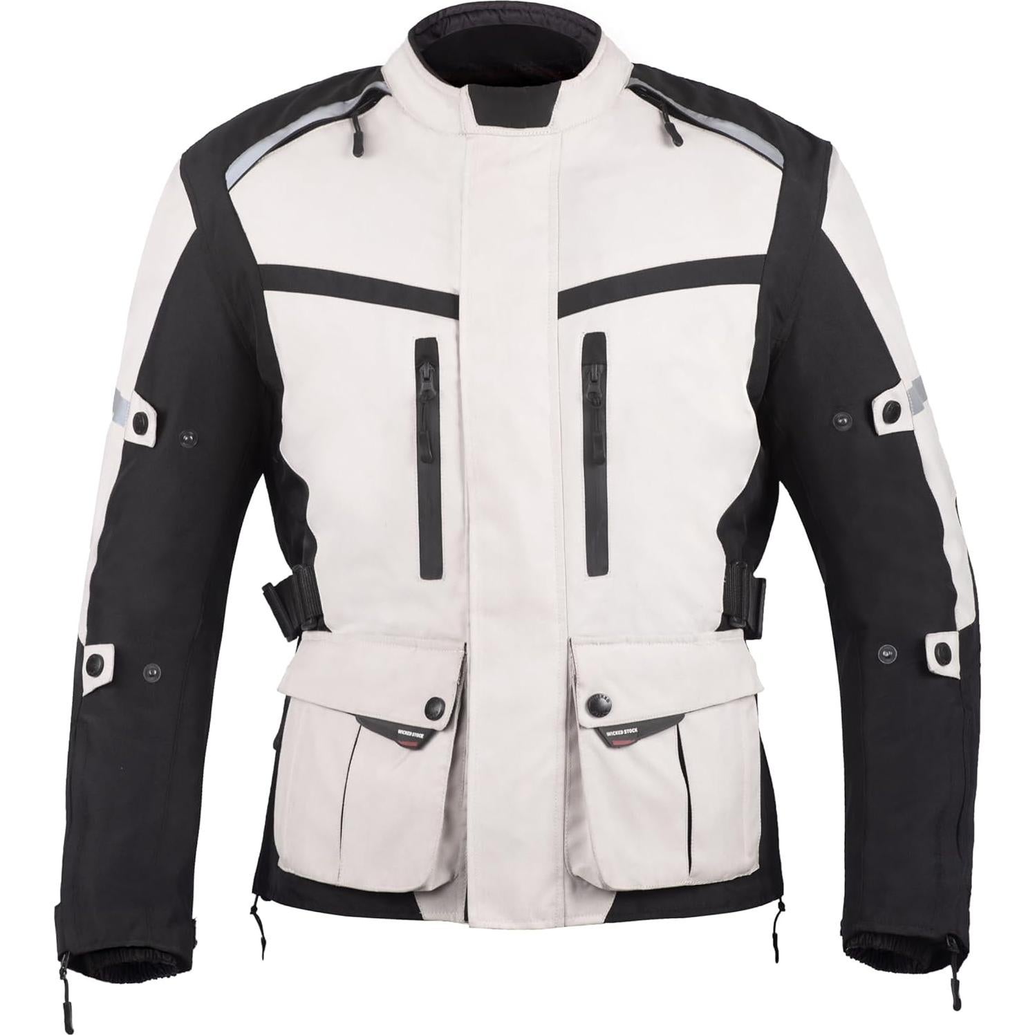 Chaqueta de Moto WICKED STOCK Impermeable CE Nivel 2 Hombre
