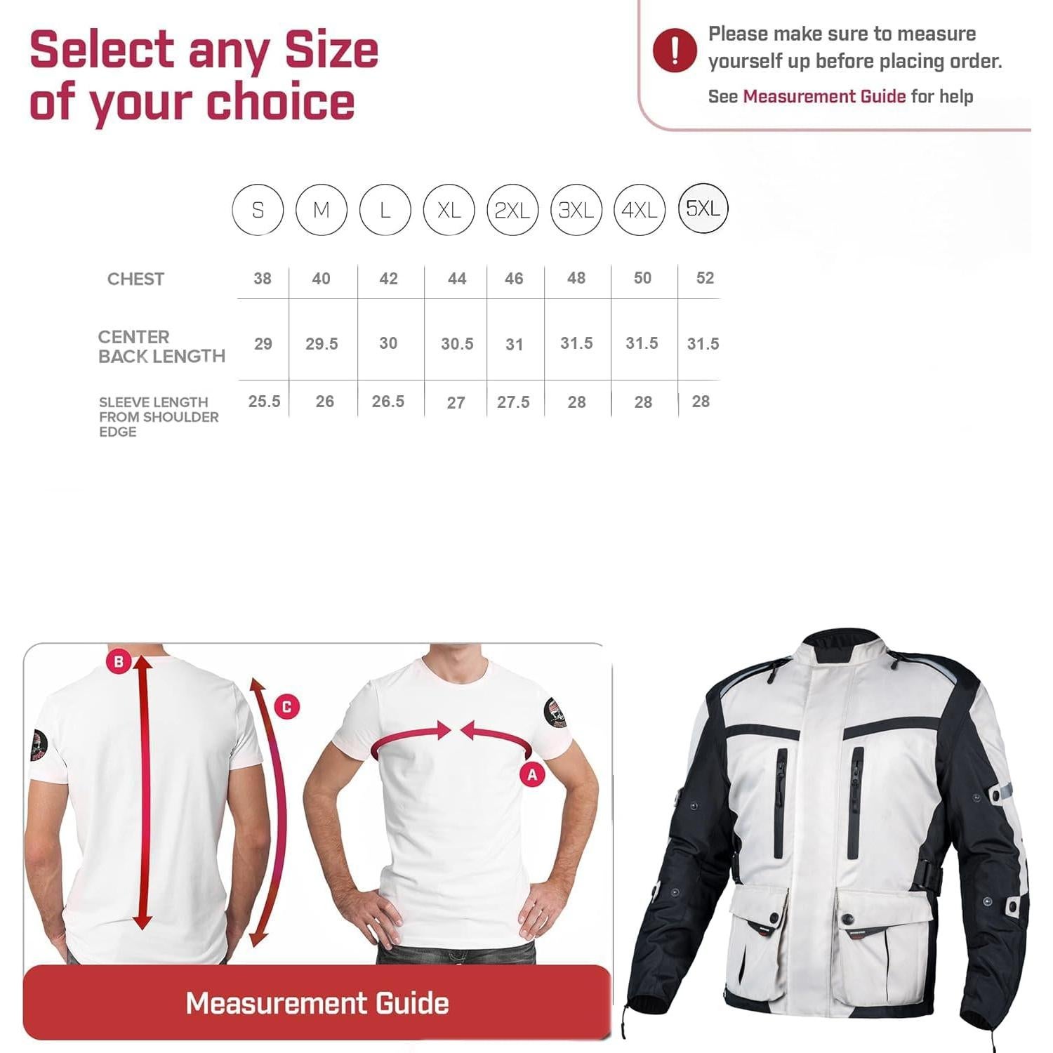 Chaqueta de Moto WICKED STOCK Impermeable CE Nivel 2 Hombre