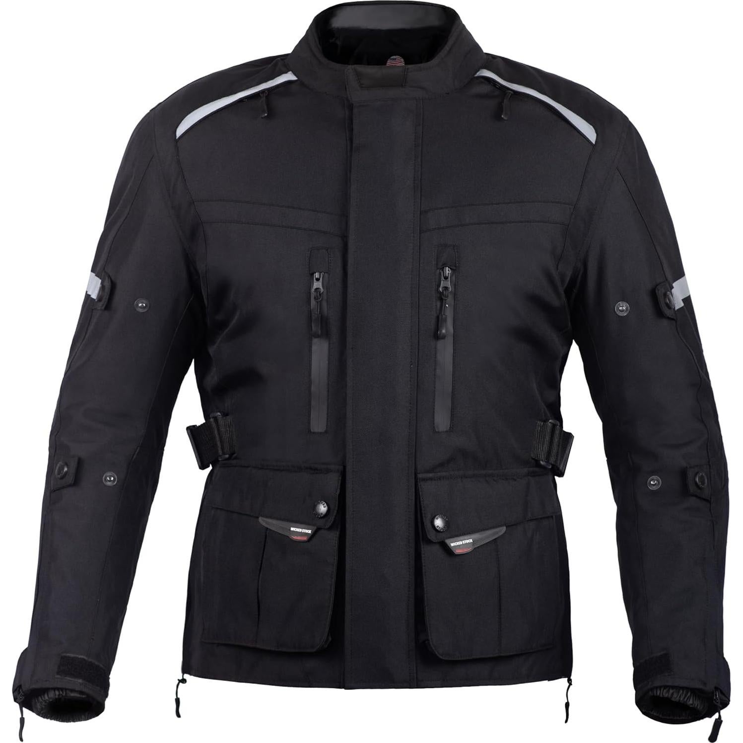 Chaqueta de Moto Impermeable WICKED STOCK Hombre CE Nivel 2