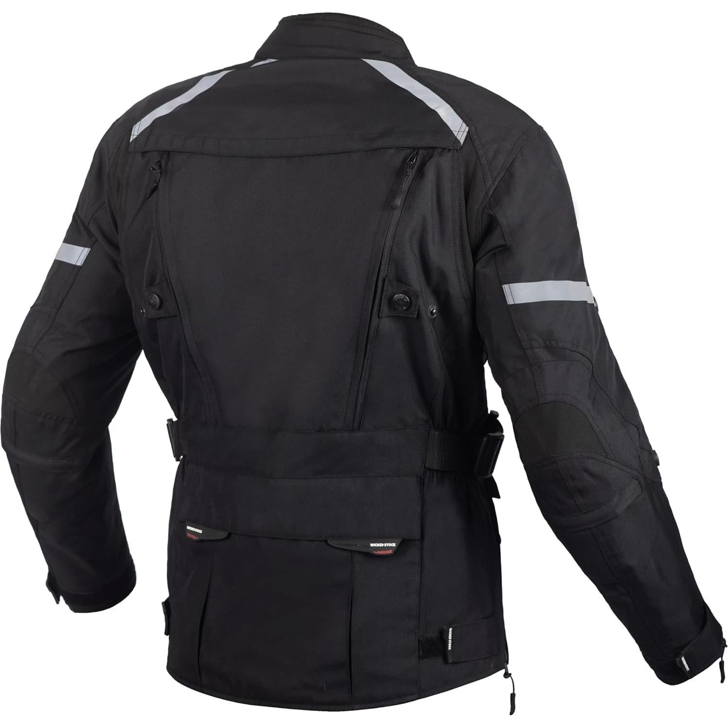Chaqueta de Moto Impermeable WICKED STOCK Hombre CE Nivel 2