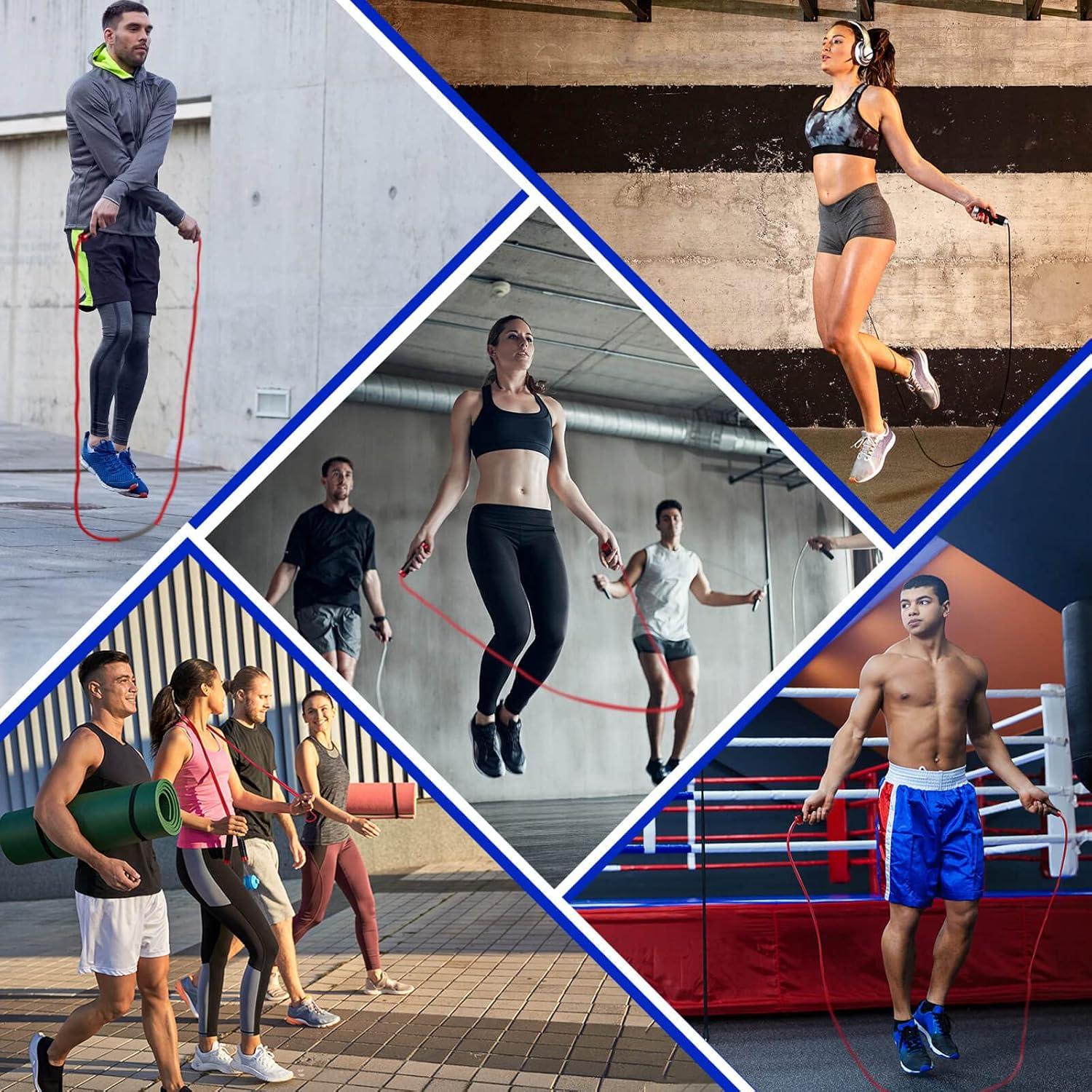 Cuerda de Salto con Peso VOXLOVA 1LB Ajustable 3m PVC