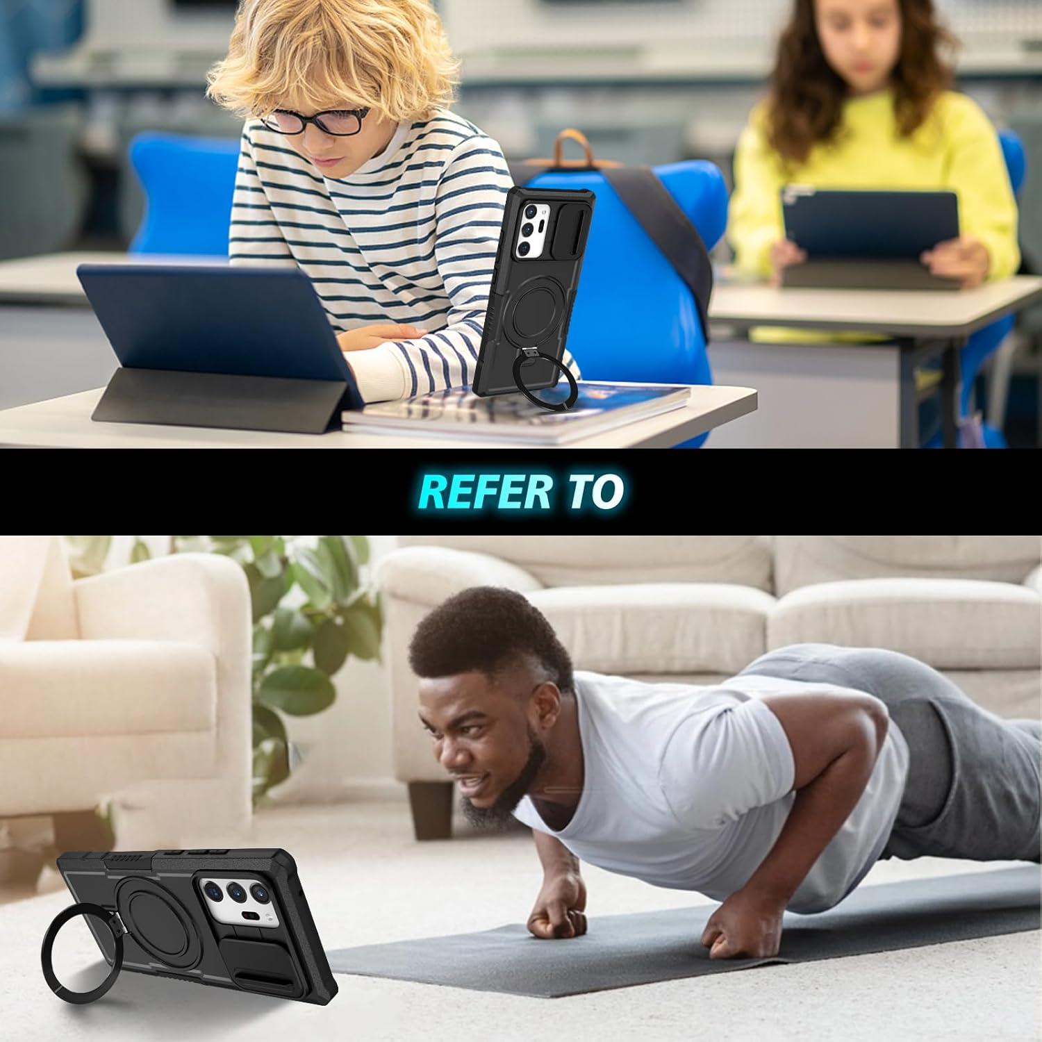 Funda Samsung Galaxy Note 20 Ultra 5G con Soporte Magnético Negro