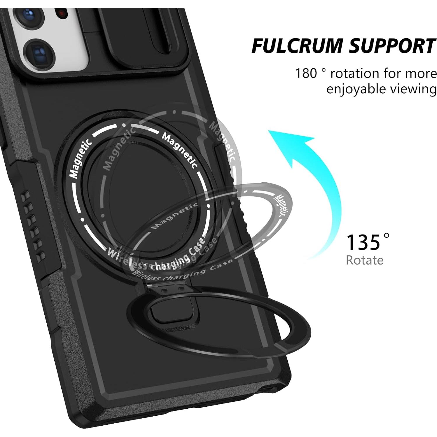 Funda Samsung Galaxy Note 20 Ultra 5G con Soporte Magnético Negro