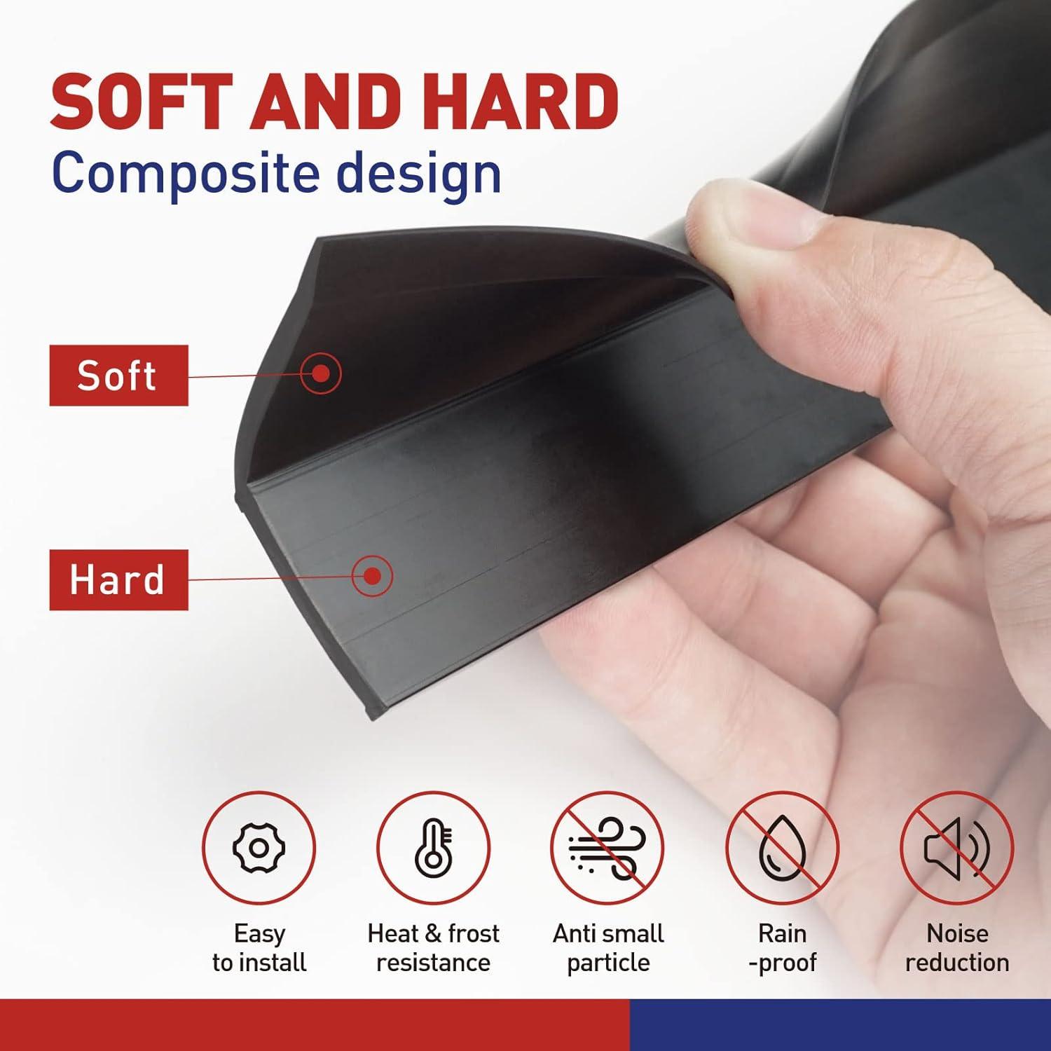 Sello de Puerta de Garaje FOSLUOC 10.5m Negro Universal