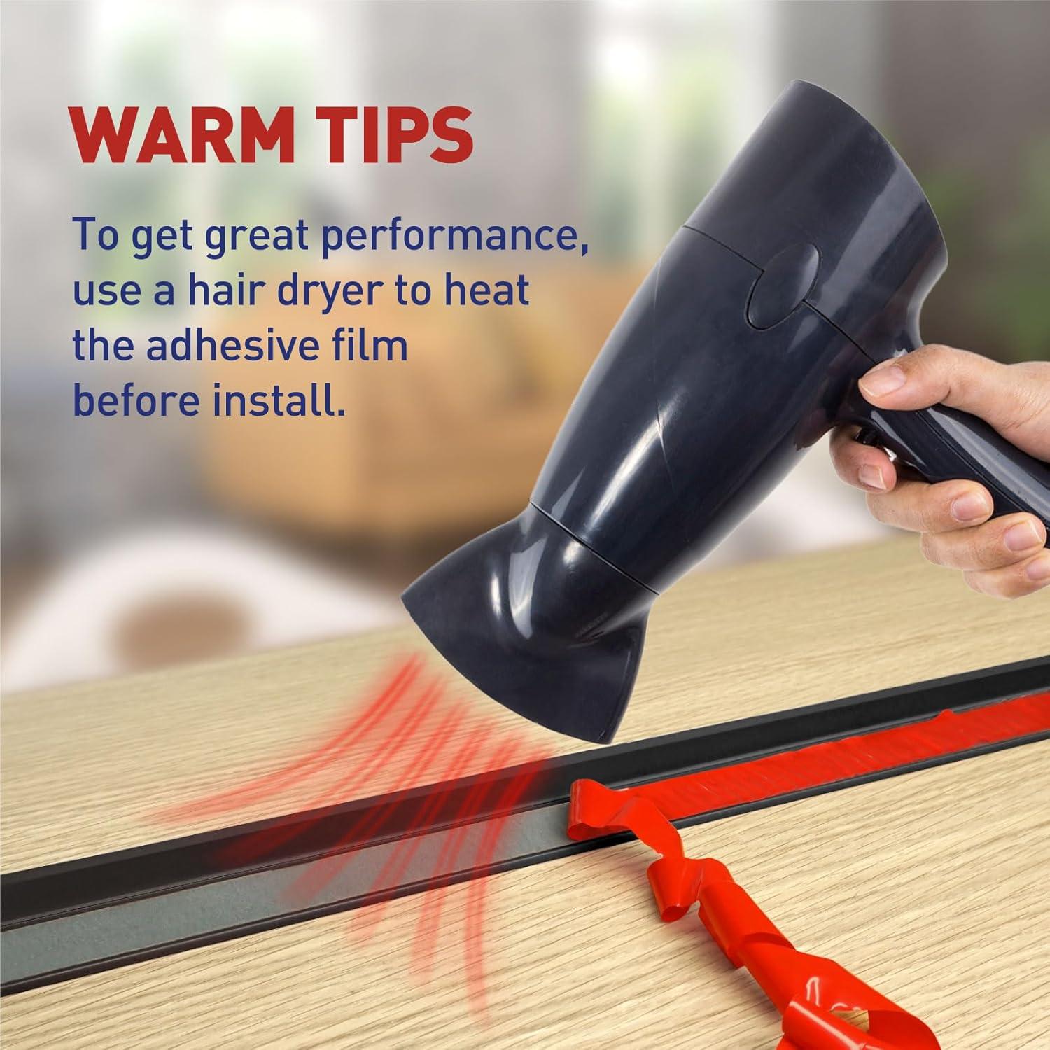 Sello de Puerta de Garaje FOSLUOC 10.5m Negro Universal