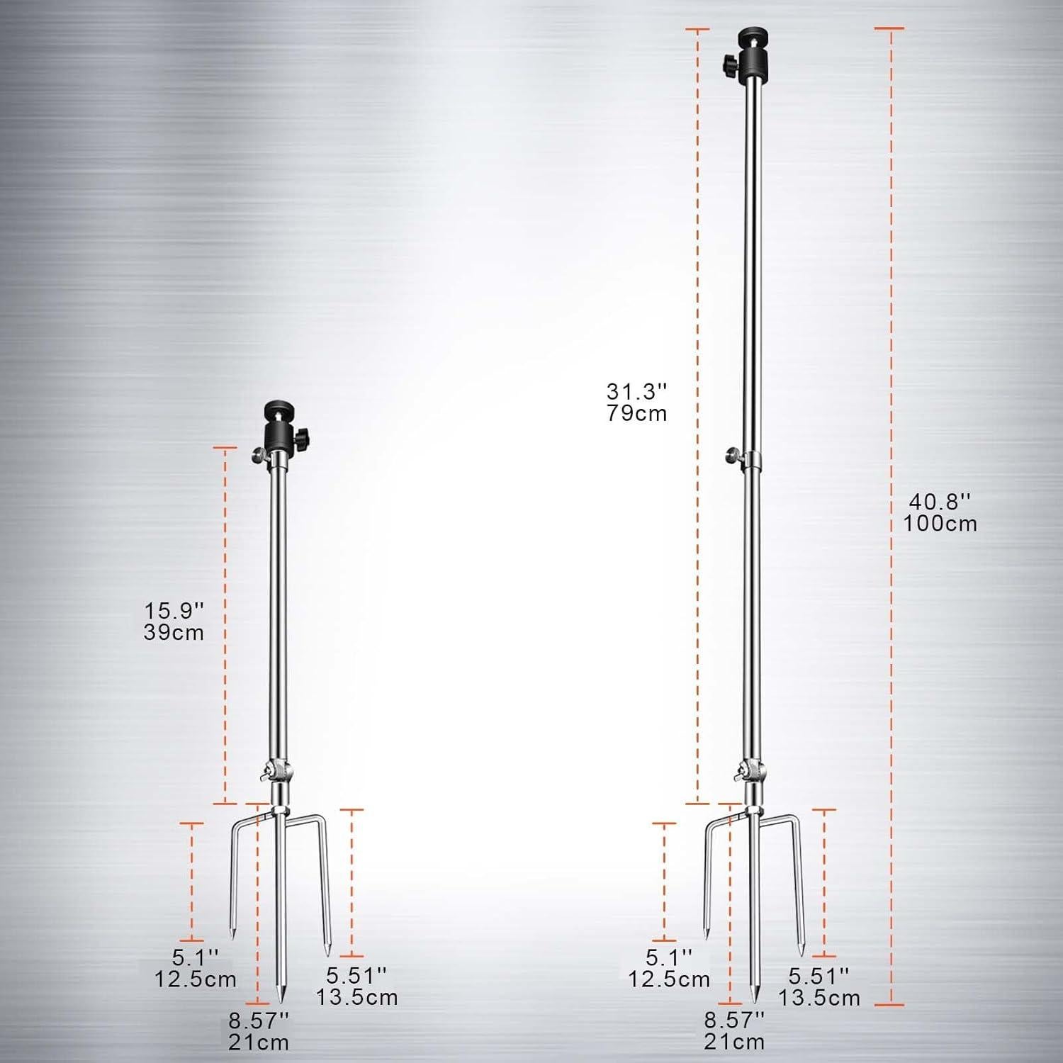 Soporte Plegable para Cámara de Caza Adfitjo 40-80cm Ajustable