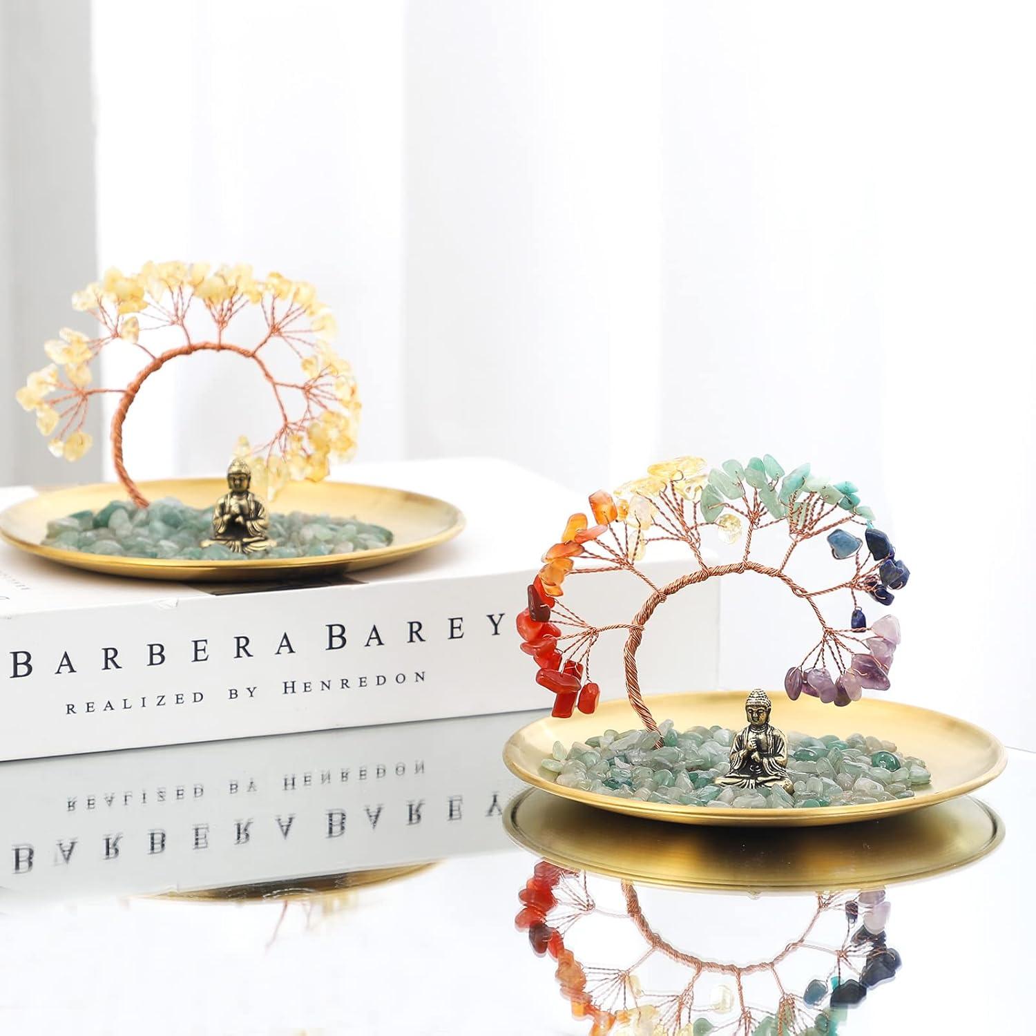 Árbol de Cristal de 7 Chakras CYYKDA - Buda para Decoración