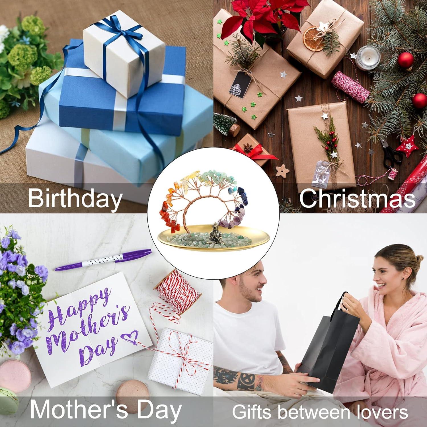 Árbol de Cristal de 7 Chakras CYYKDA - Buda para Decoración