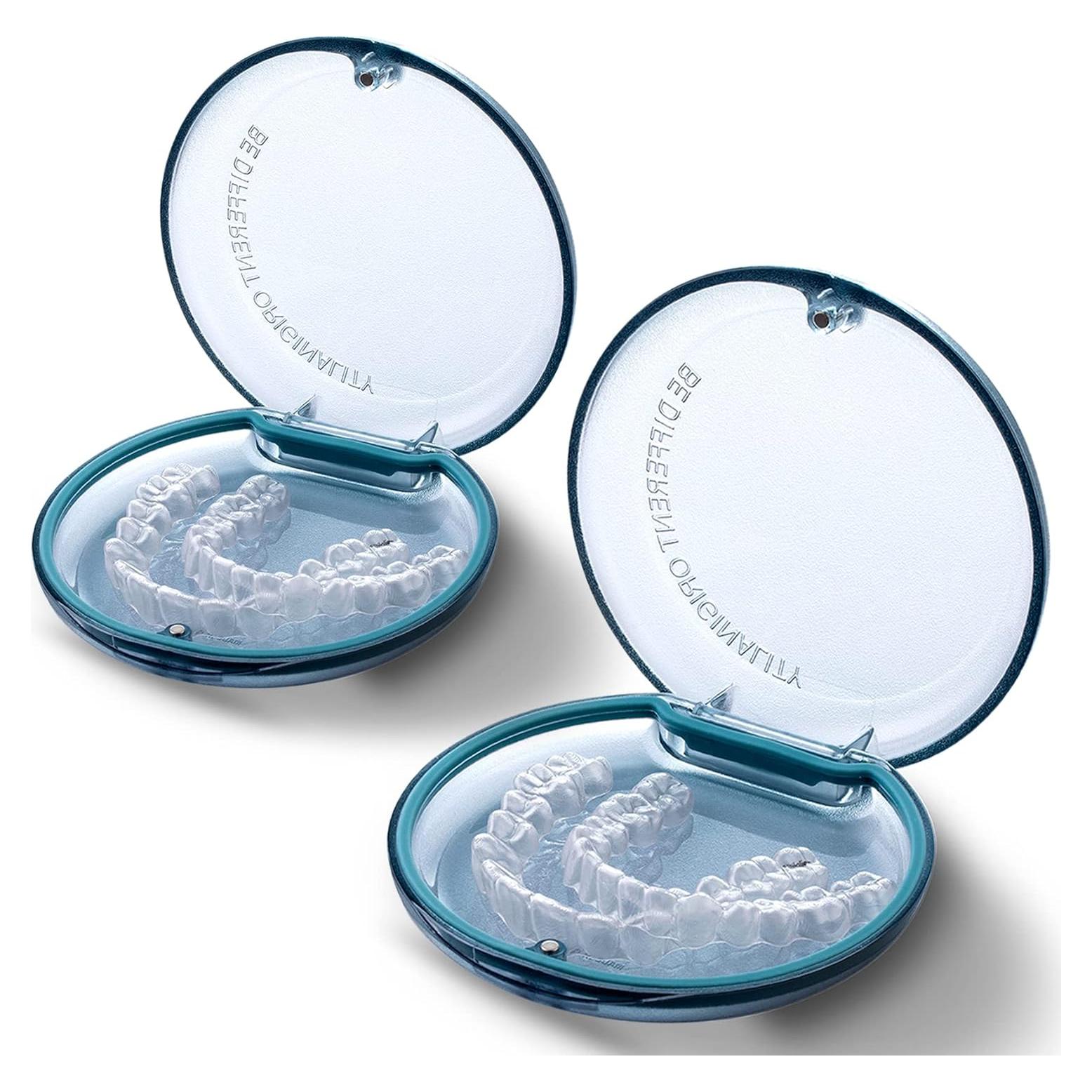 Estuche para Retenedores DOTCUTY 2 Pack, Compacto y Duradero