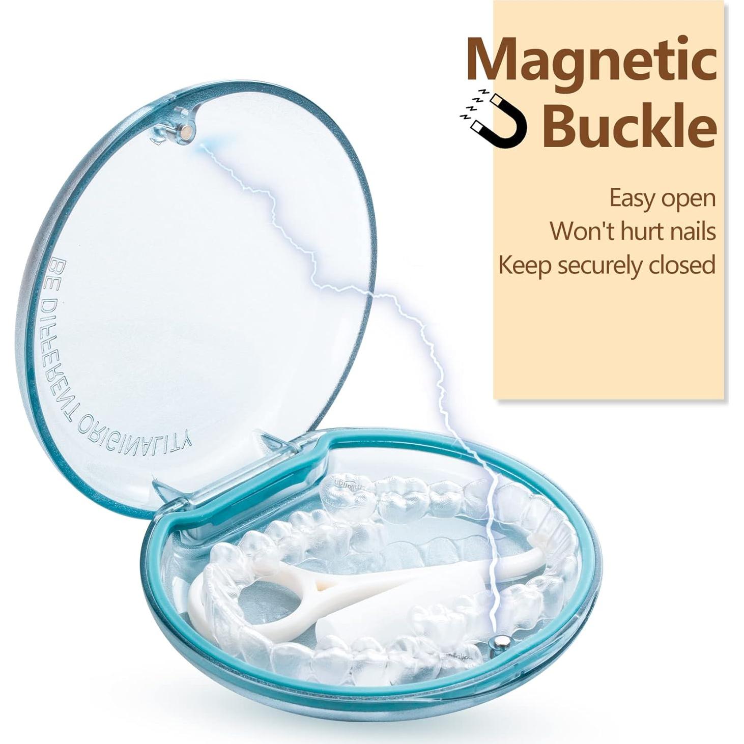 Estuche para Retenedores DOTCUTY 2 Pack, Compacto y Duradero