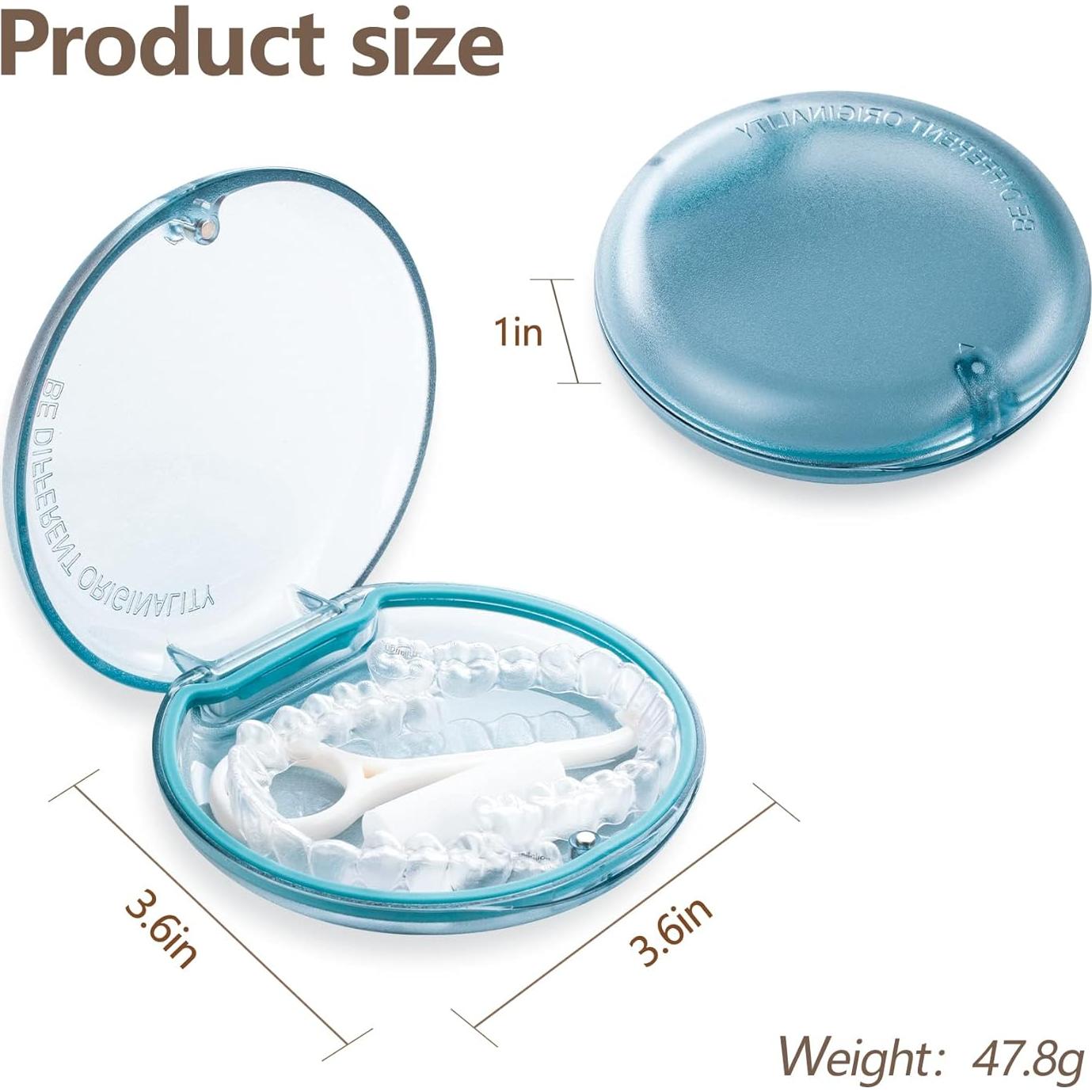 Estuche para Retenedores DOTCUTY 2 Pack, Compacto y Duradero