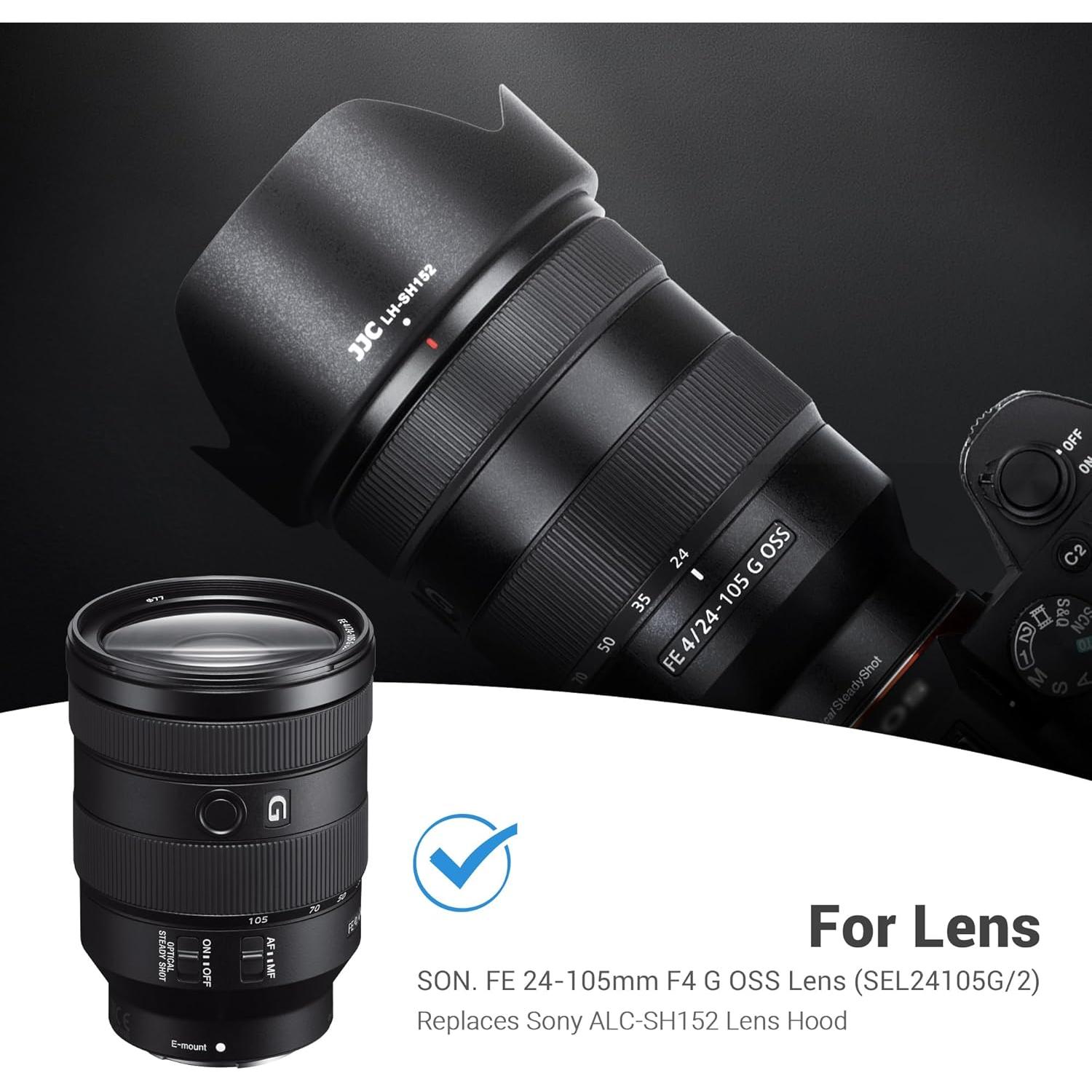 Capucha de lente JJC LH-SH152 para Sony FE 24-105mm F4 G OSS