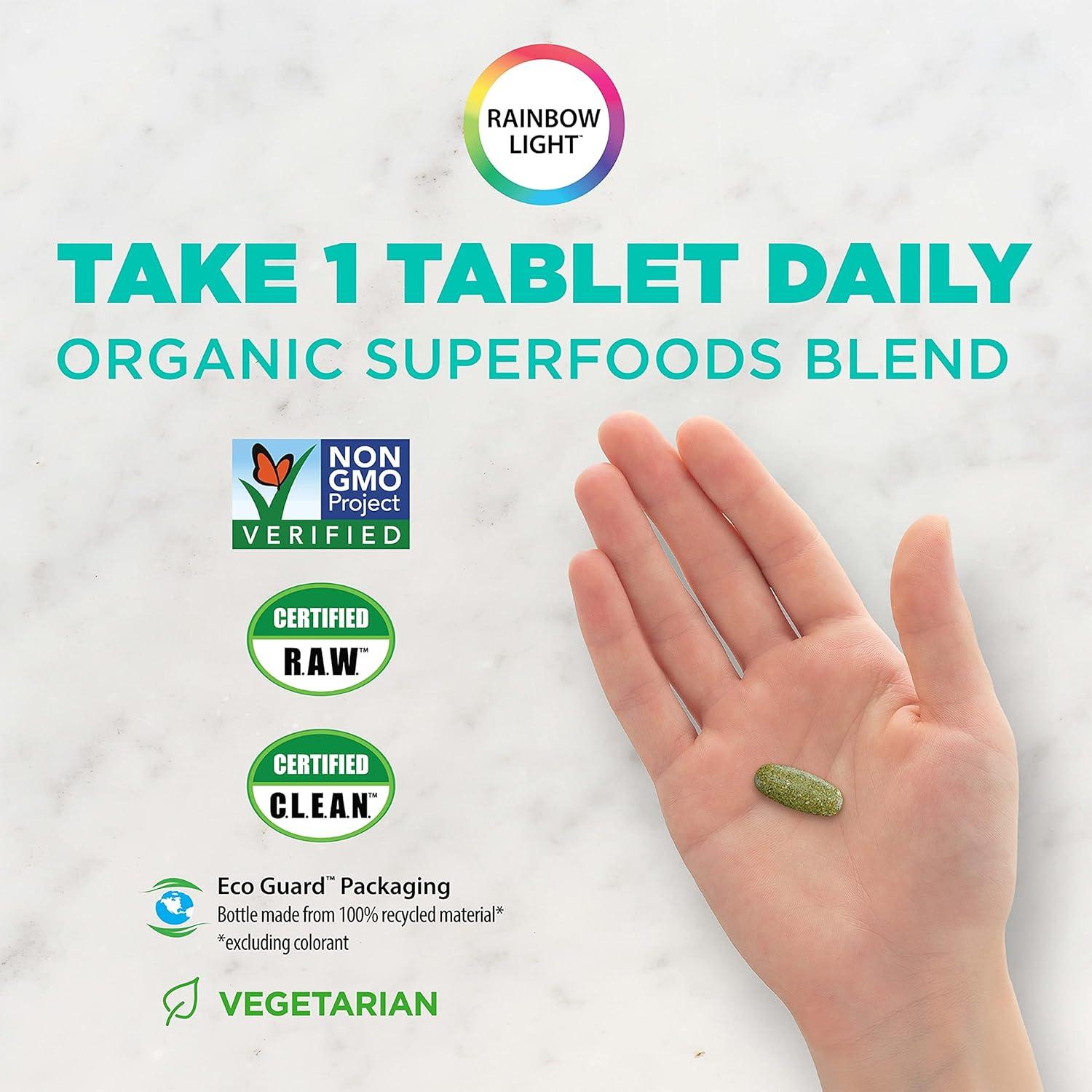 Multivitamina Rainbow Light Adulto Activo 50+, 90 Tabletas