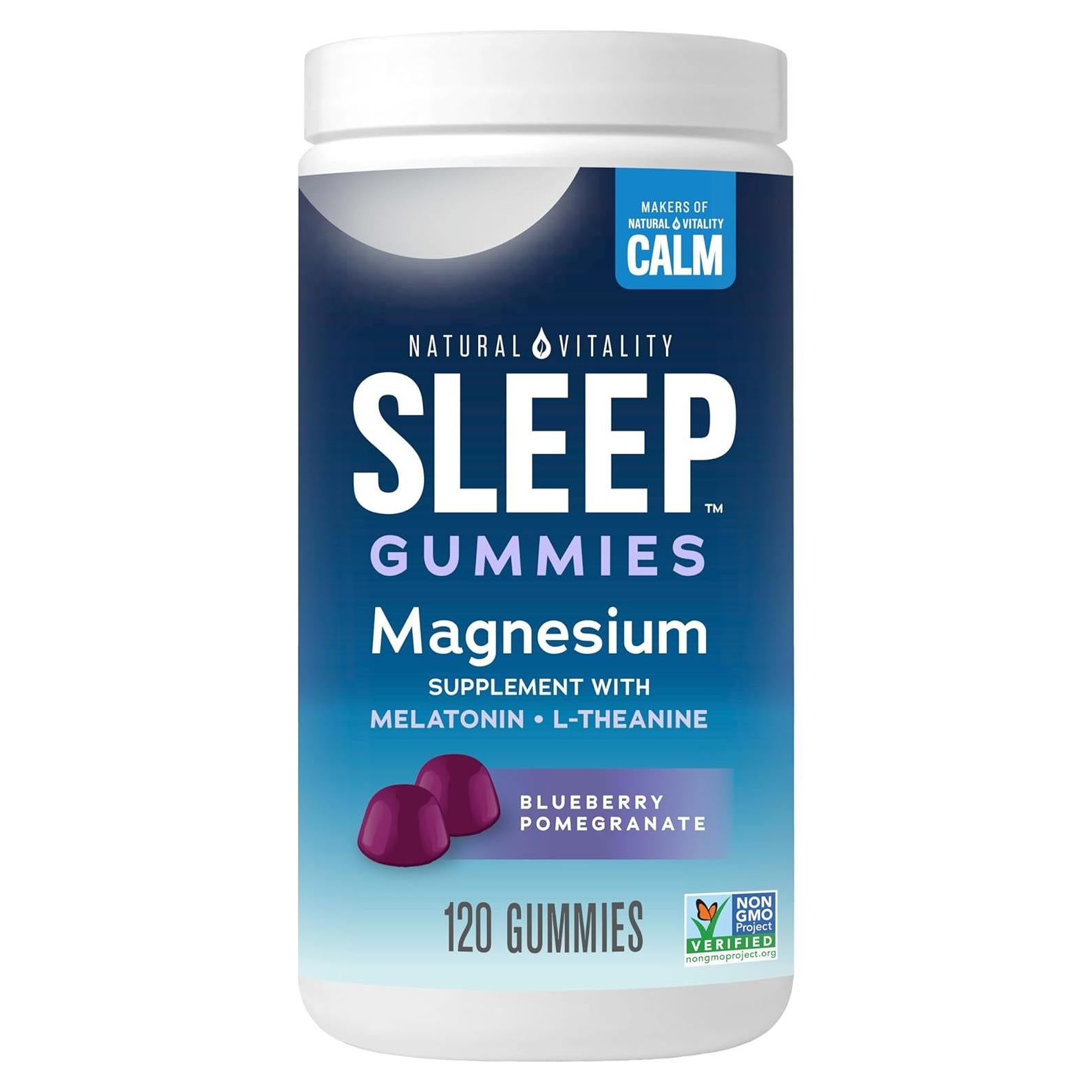 Gominolas Natural Vitality SLEEP 120 Unidades Magnesio Melatonina