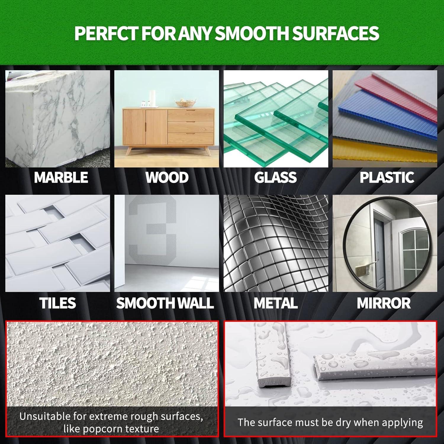 Moldura Autoadhesiva LONGKING 3m Blanca para Azulejos