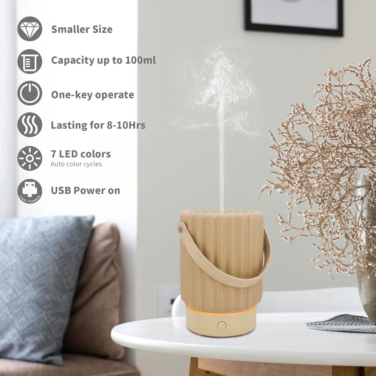 Difusor de Aceite Esencial VICTORIA AROMA 100ML Cerámica Beige