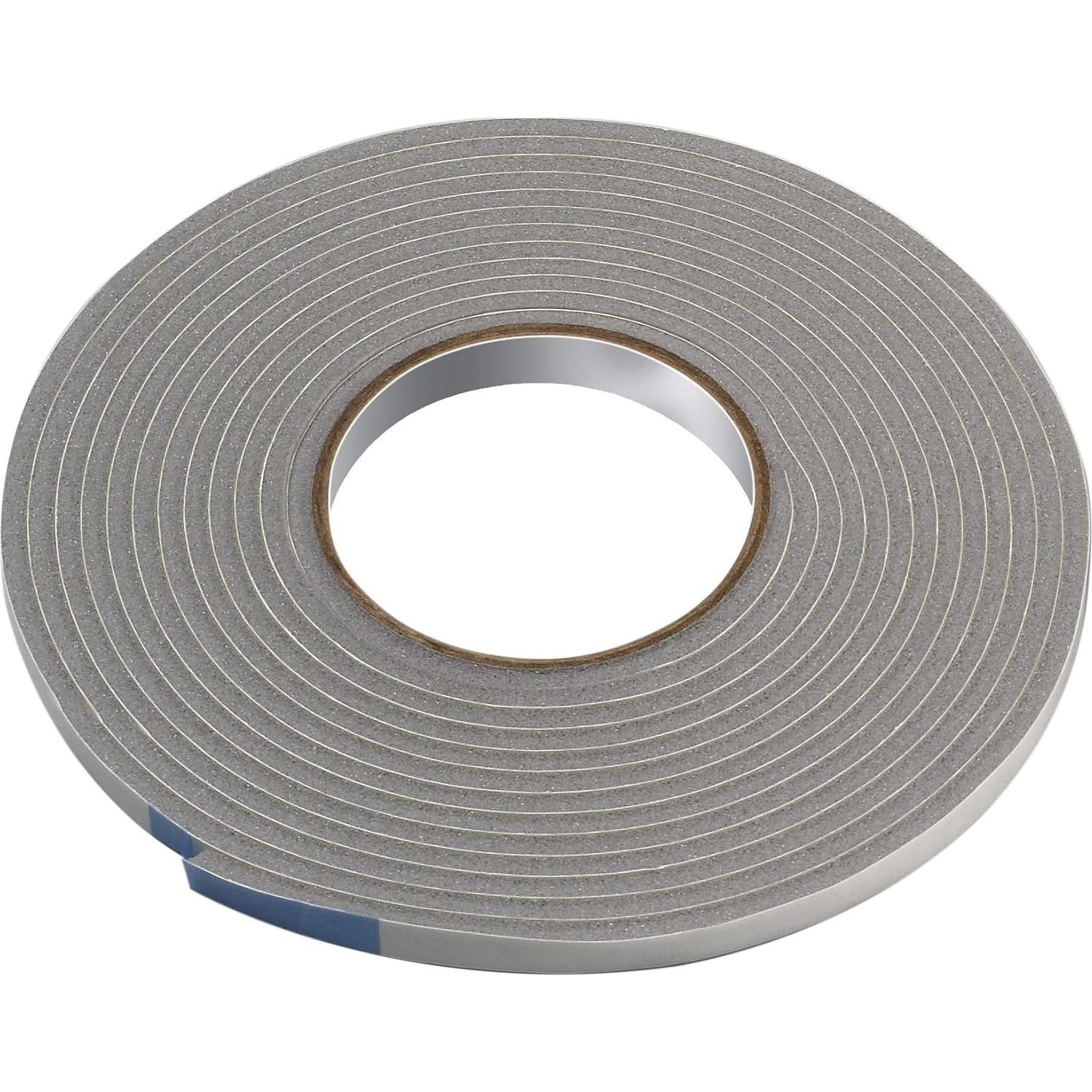 Cinta de Espuma de Vinilo Frost King V443/4 1cm x 0.5cm x 5.18m Gris (Paquete de 4)