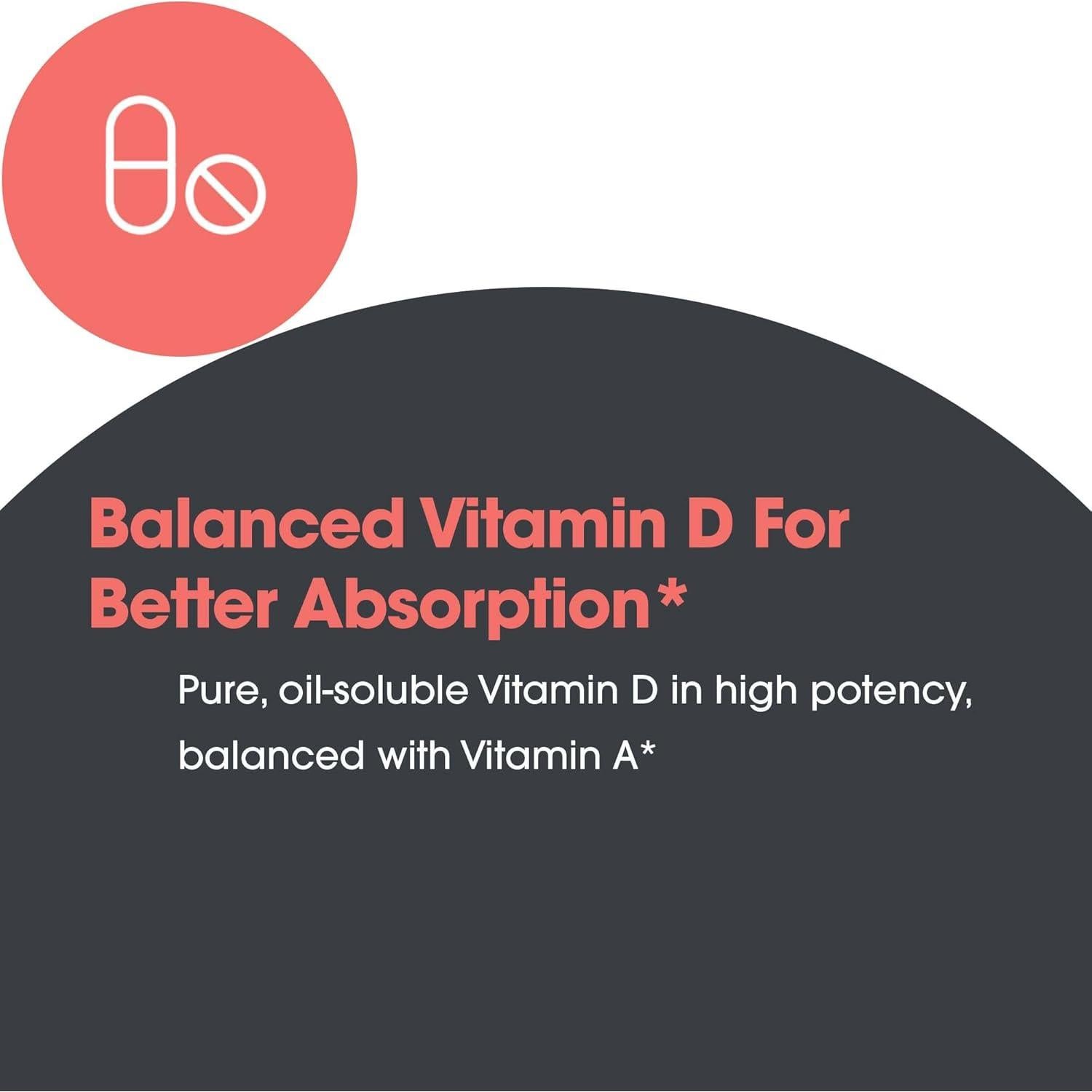 Vitamina D3 Completa 5000 UI + K2 + A - 60 Cápsulas Veganas