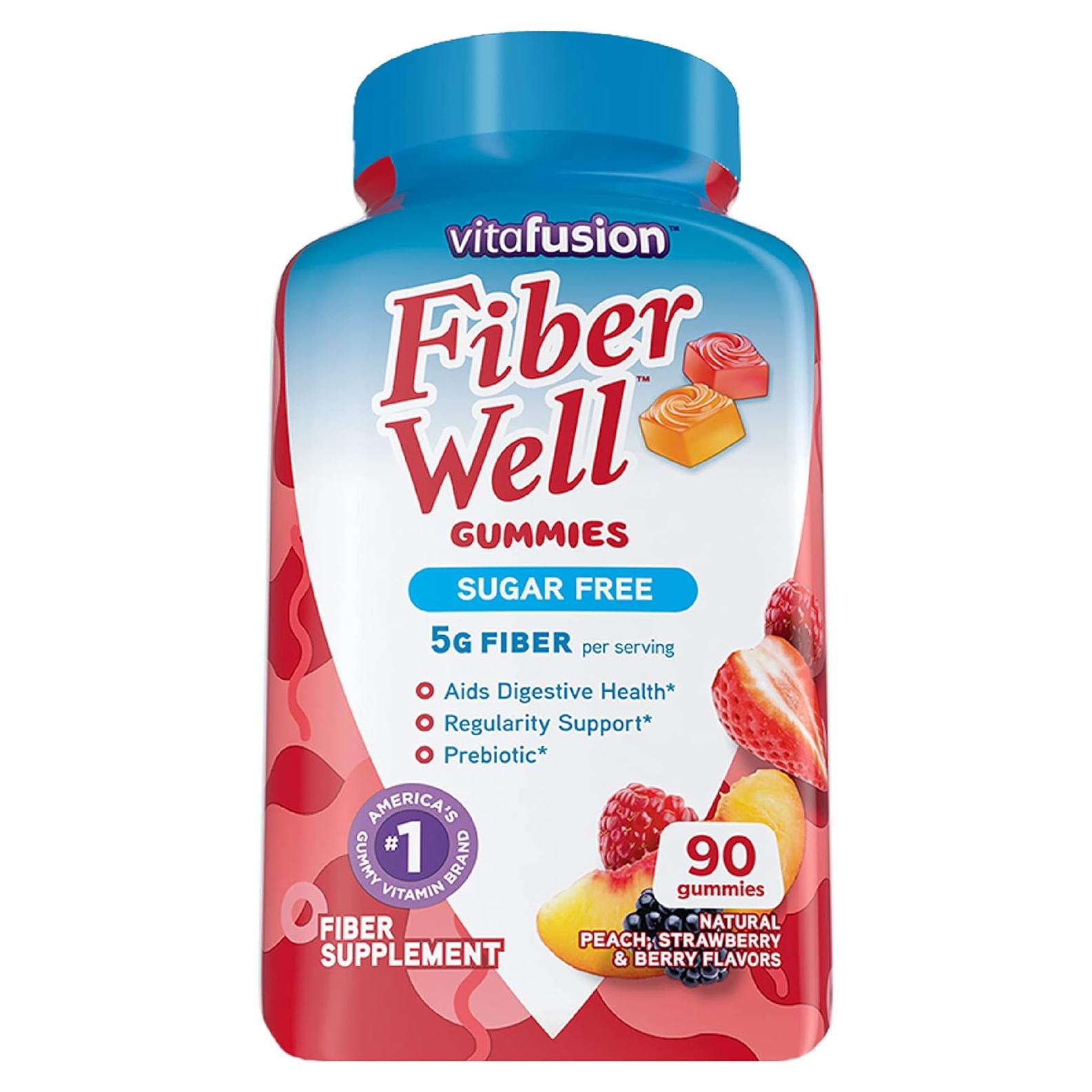 Vitafusion Suplemento de Fibra y Vitamina D3 Gummy 150 Conteos