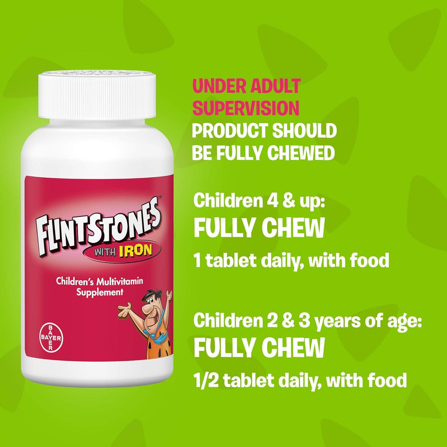 Vitaminas Masticables Flintstones con Hierro 60 Unidades