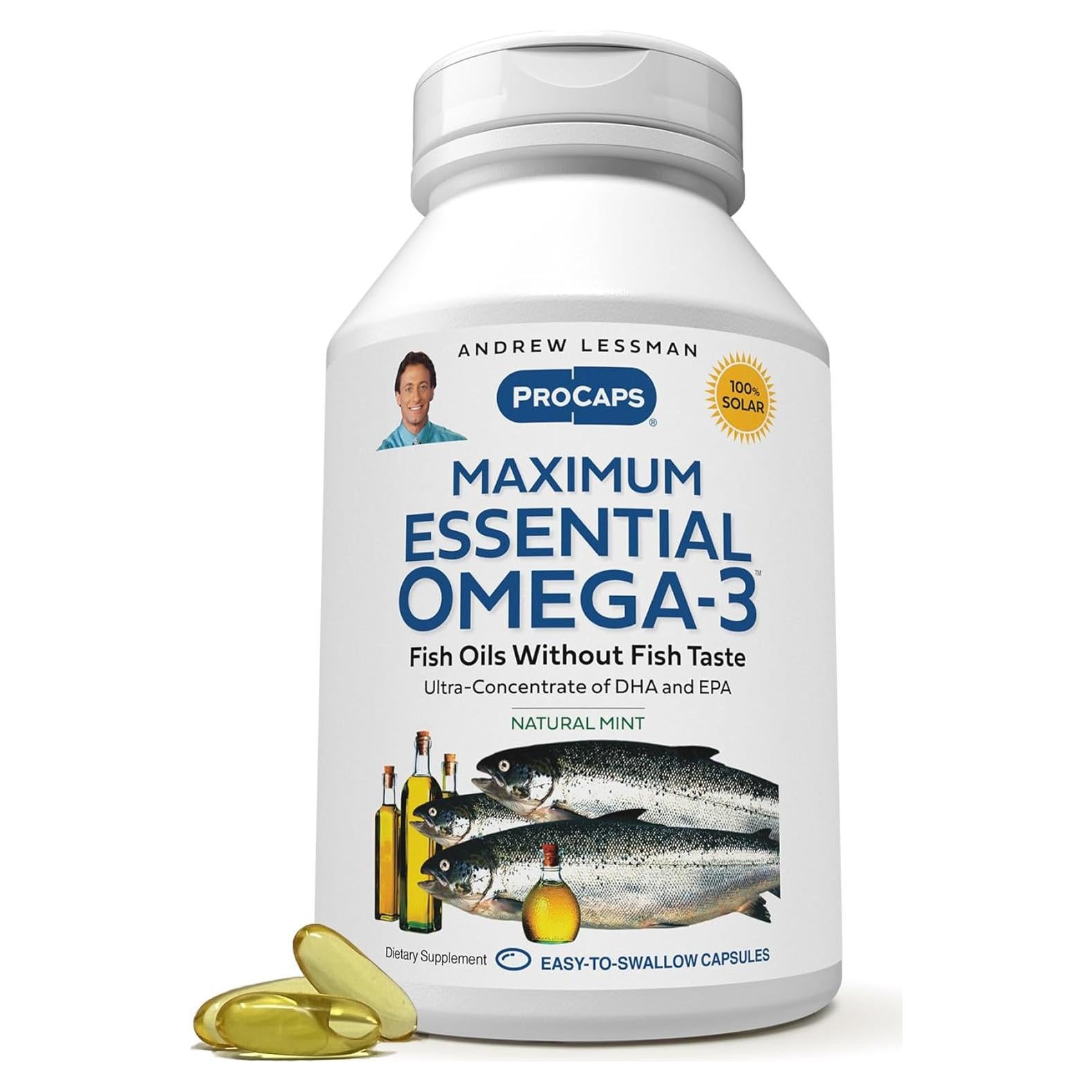 Omega-3 Esencial Máximo Andrew Lessman 30 Gelatinas Menta