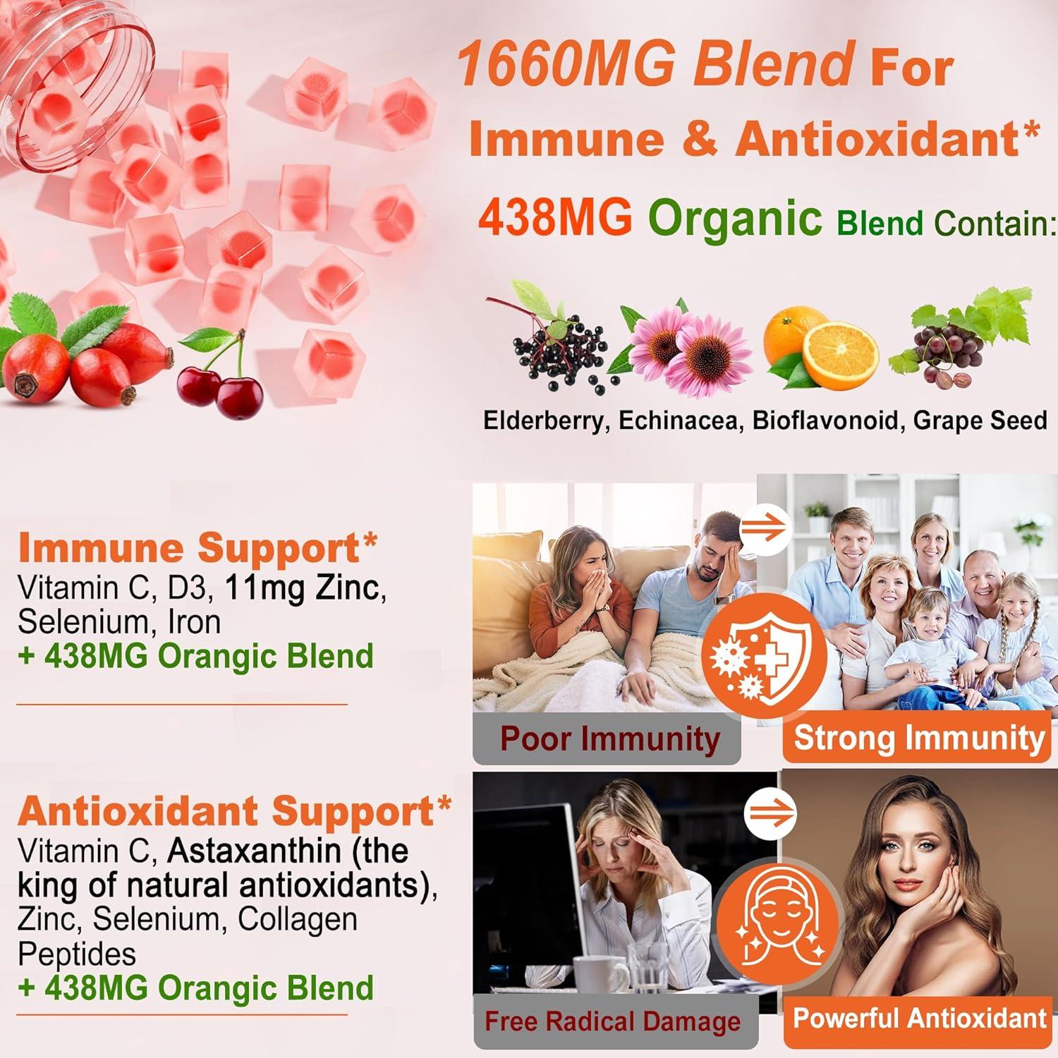 Gomitas de Vitamina C Liposomal LILICARE 1000mg Sin Azúcar