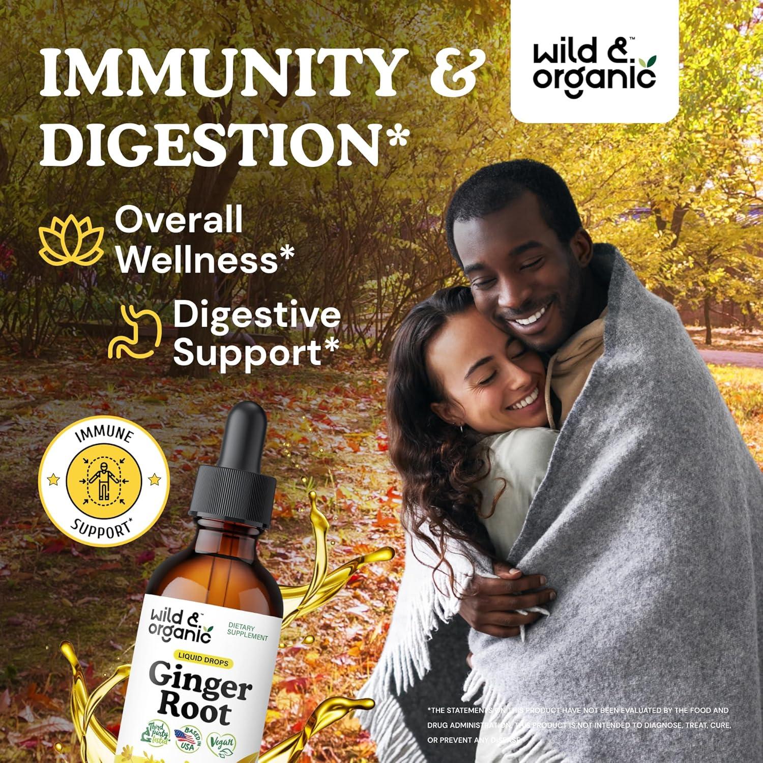 Extracto de Jengibre Silvestre Orgánico 59 ml - Suplemento Digestivo