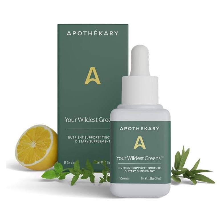 Gotas Líquidas Herbales Apothékary 34.5g - Suplemento Verde