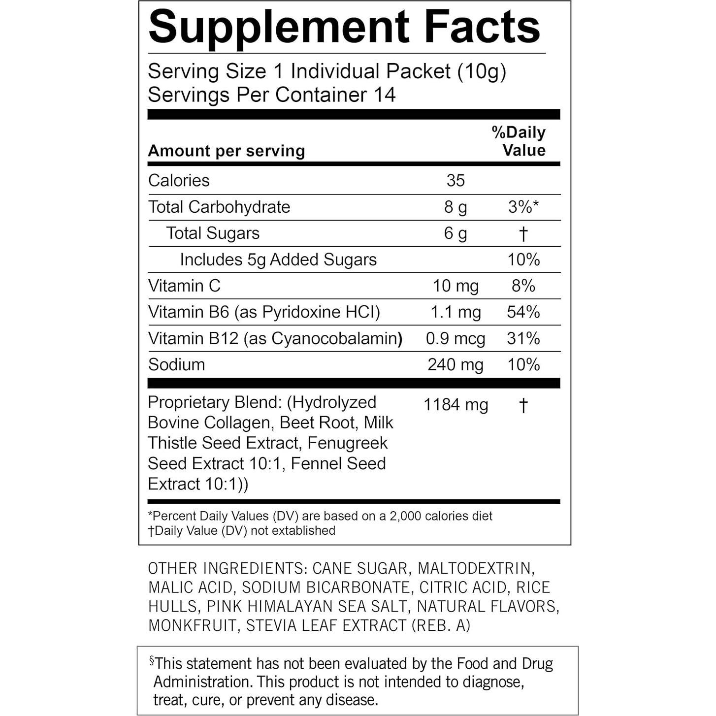 Suplemento de Bebida para Lactancia Munchkin 14 Paquetes Sabor Frutos Rojos