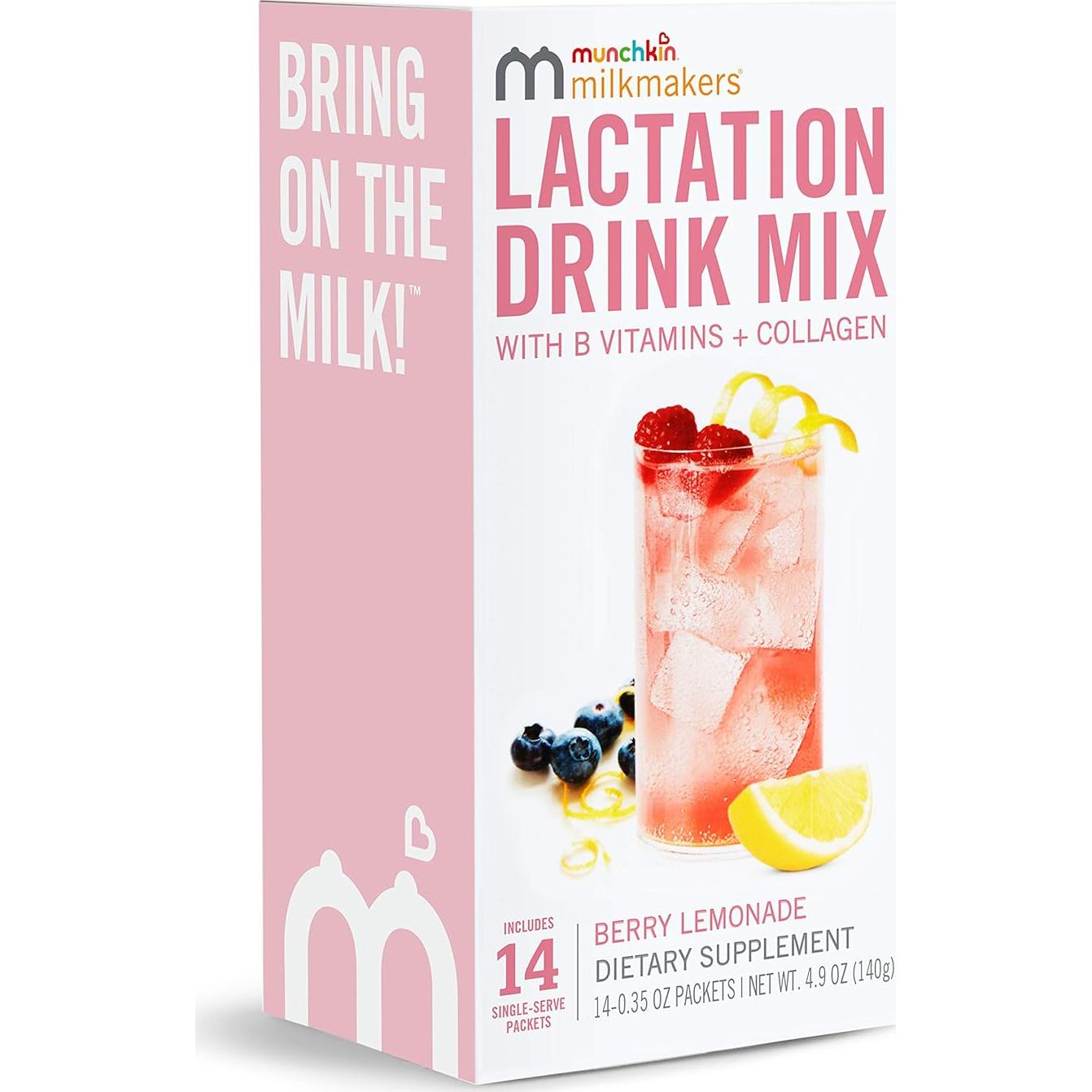 Suplemento de Bebida para Lactancia Munchkin 14 Paquetes Sabor Frutos Rojos