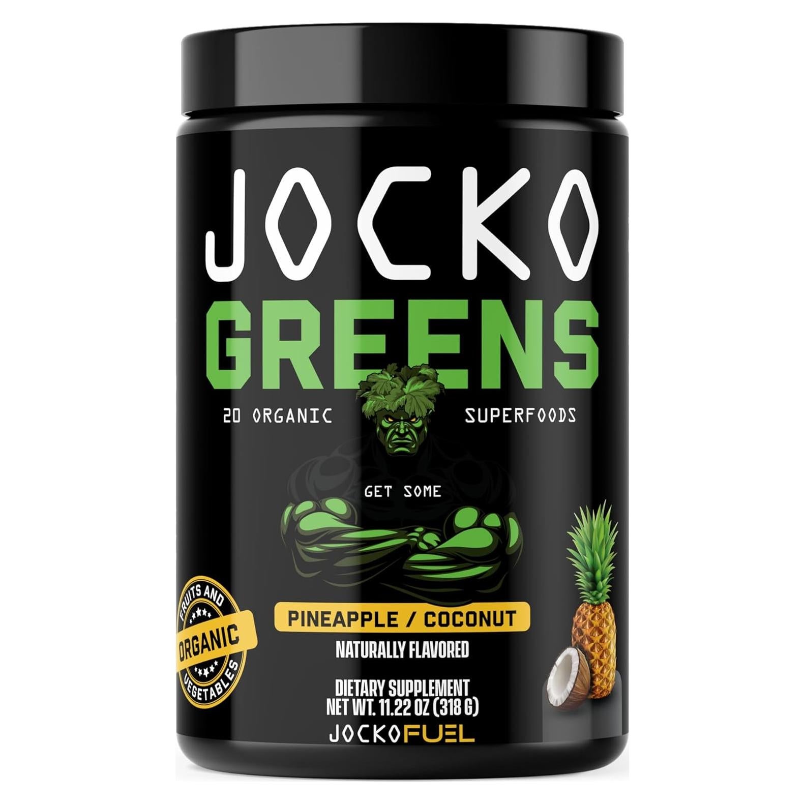 Jocko Fuel Polvo de Verduras Orgánicas 30 Porciones Sabor Piña