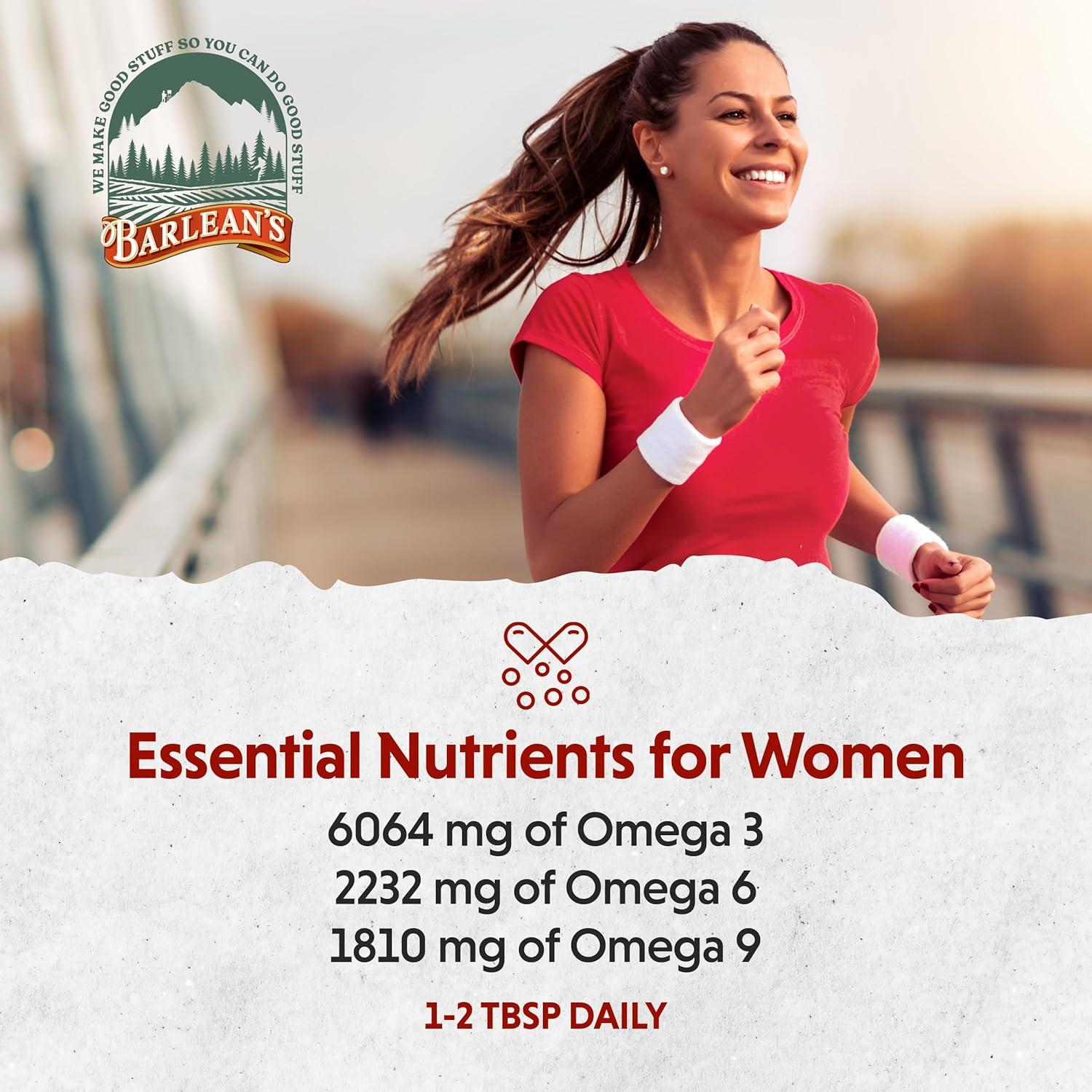 Suplemento Líquido Barlean's para Mujeres Omega 3 6 9 - 355 ml