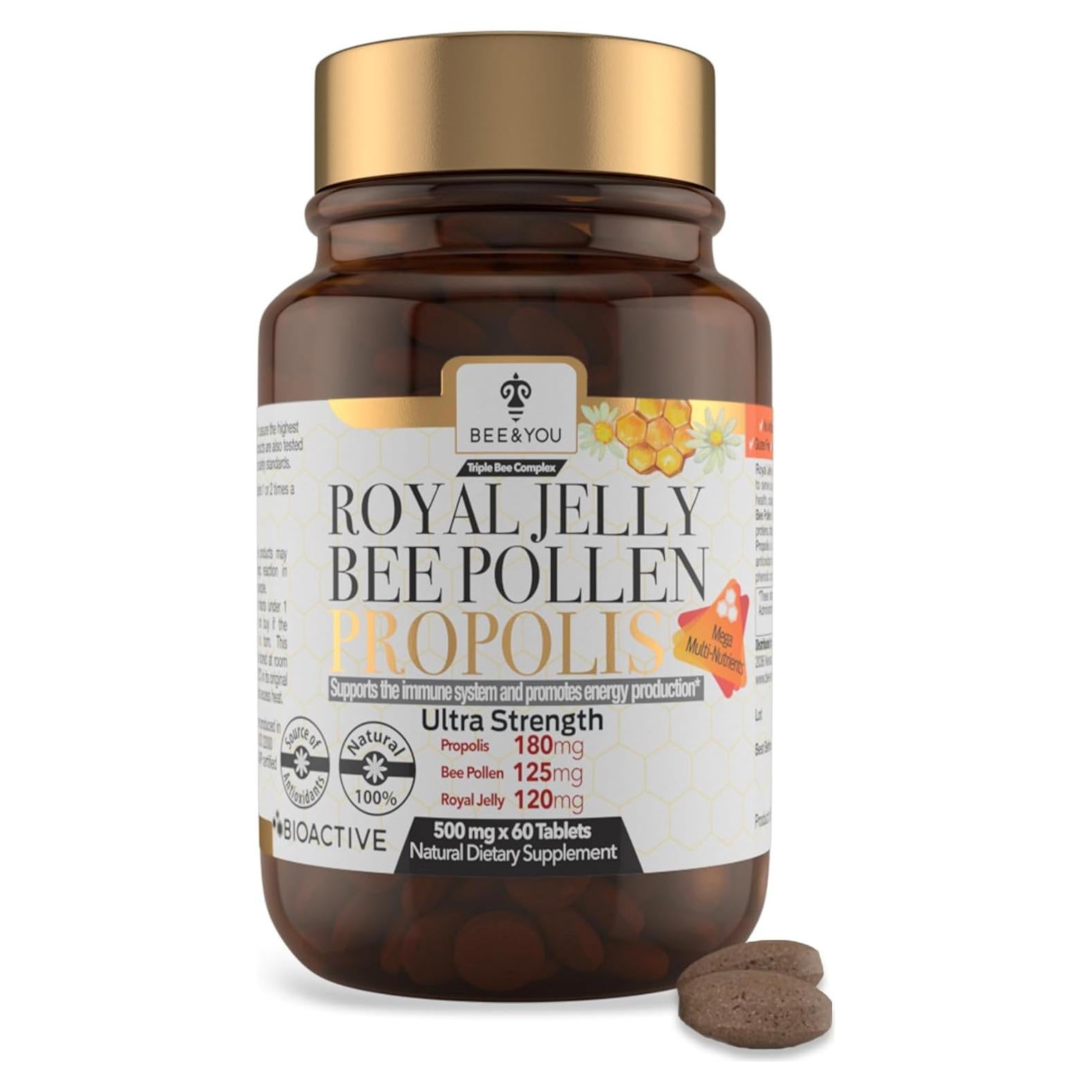 Tabletas de Jalea Real Bee and You 60ct - Superalimento Natural