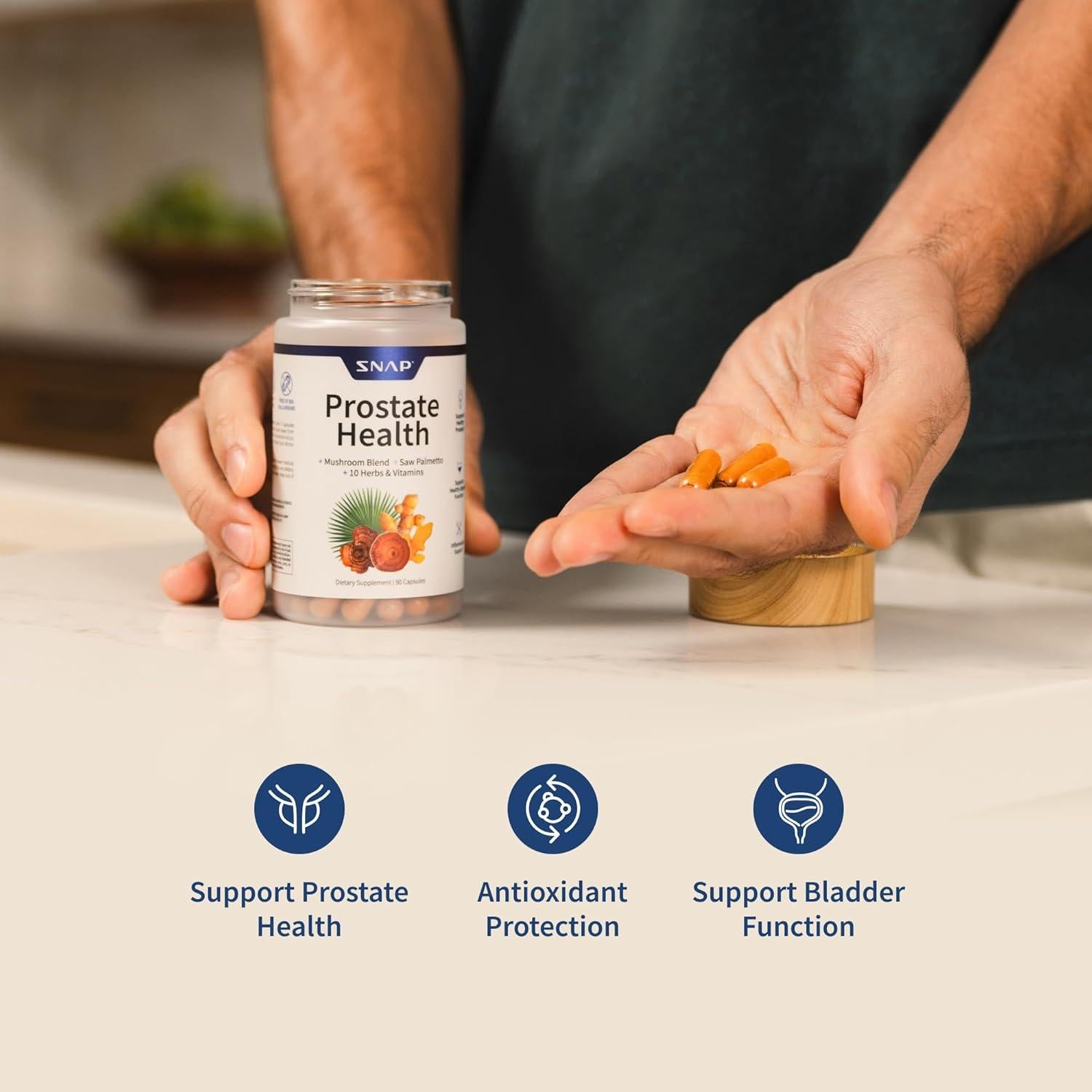 Suplemento Salud Prostática Snap Supplements 90 Cápsulas