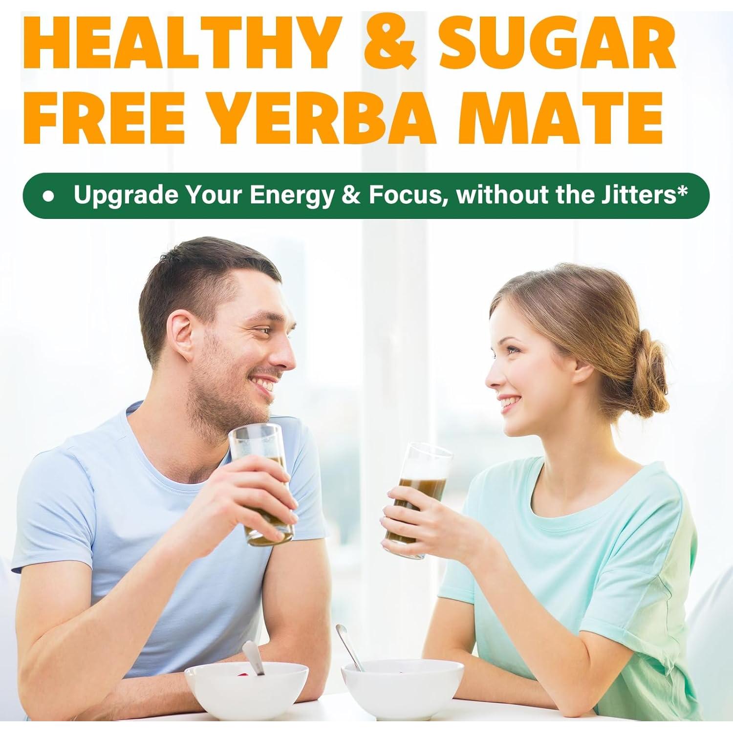 Yerba Mate Instantáneo Fergomuka 4000mg - 30 Paquetes Sin Azúcar