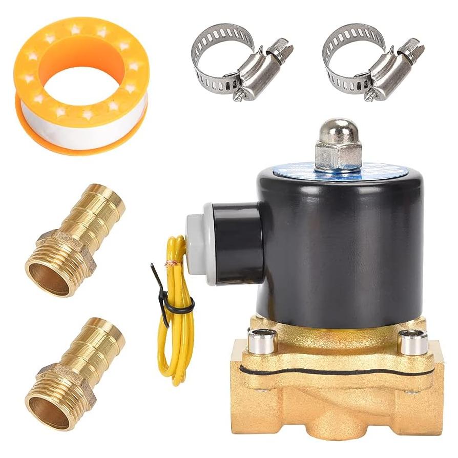 Válvula Solenoide Eléctrica CGELE 12V 1/2" Latón Normalmente Cerrada