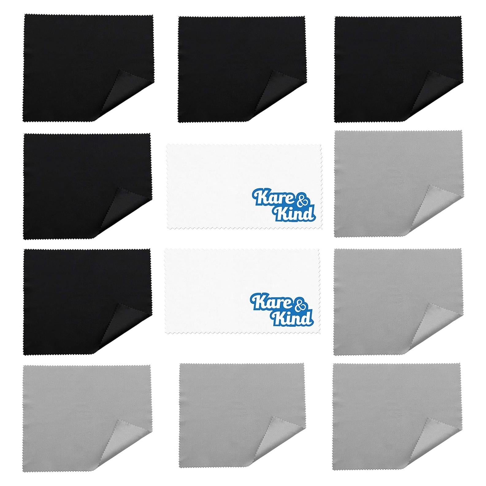 Paquete de 12 Paños de Microfibra Kare & Kind - 13.97x8.13 cm