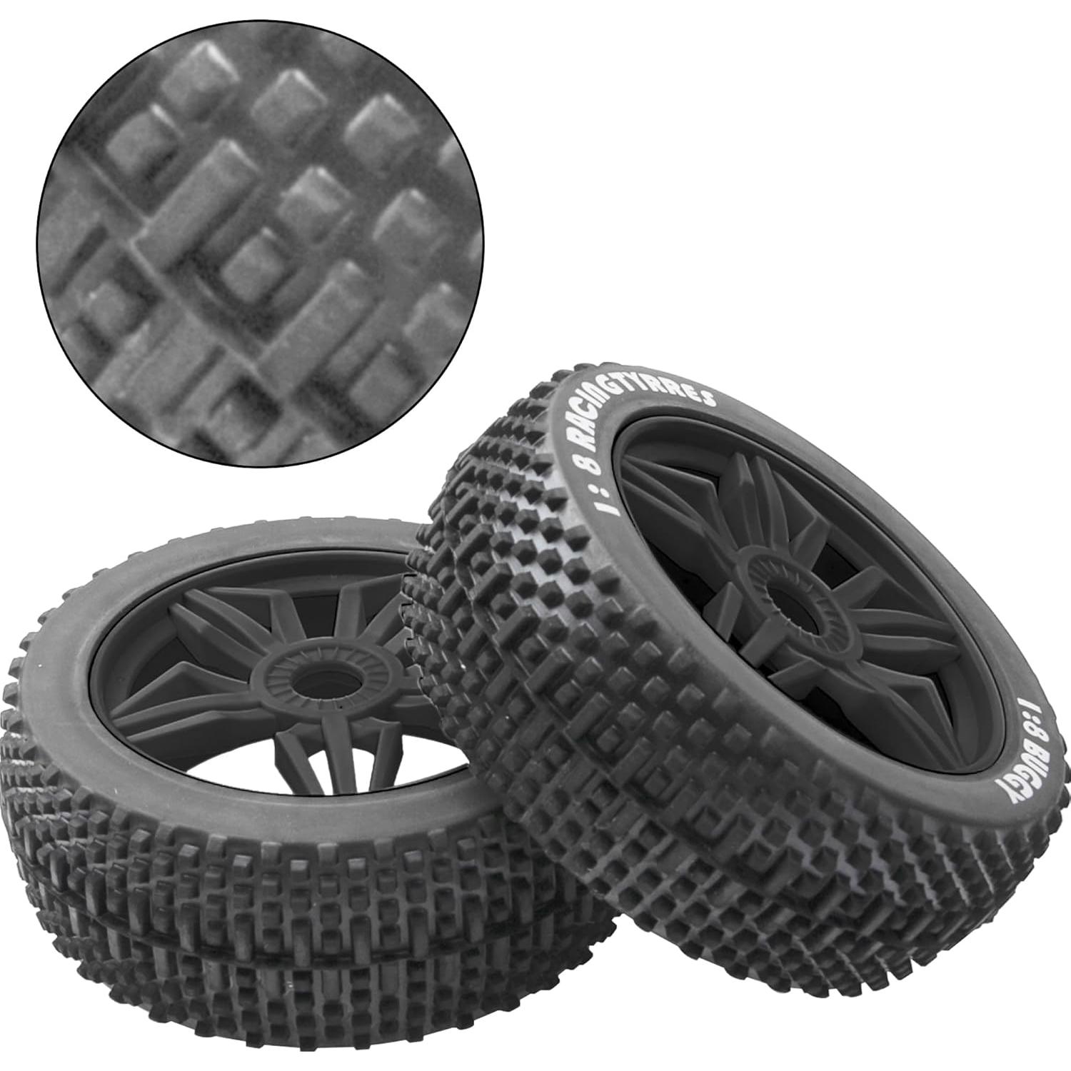 Neumáticos de Caucho 115mm ShareGoo para Buggy RC 1/8