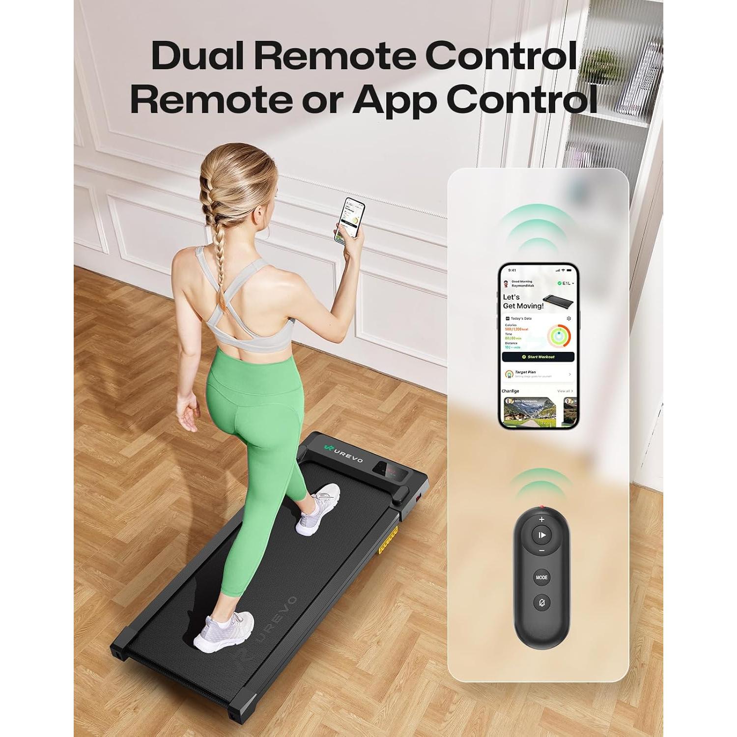 Cinta de Correr UREVO URTM025/URTM026 Compacta 109 kg