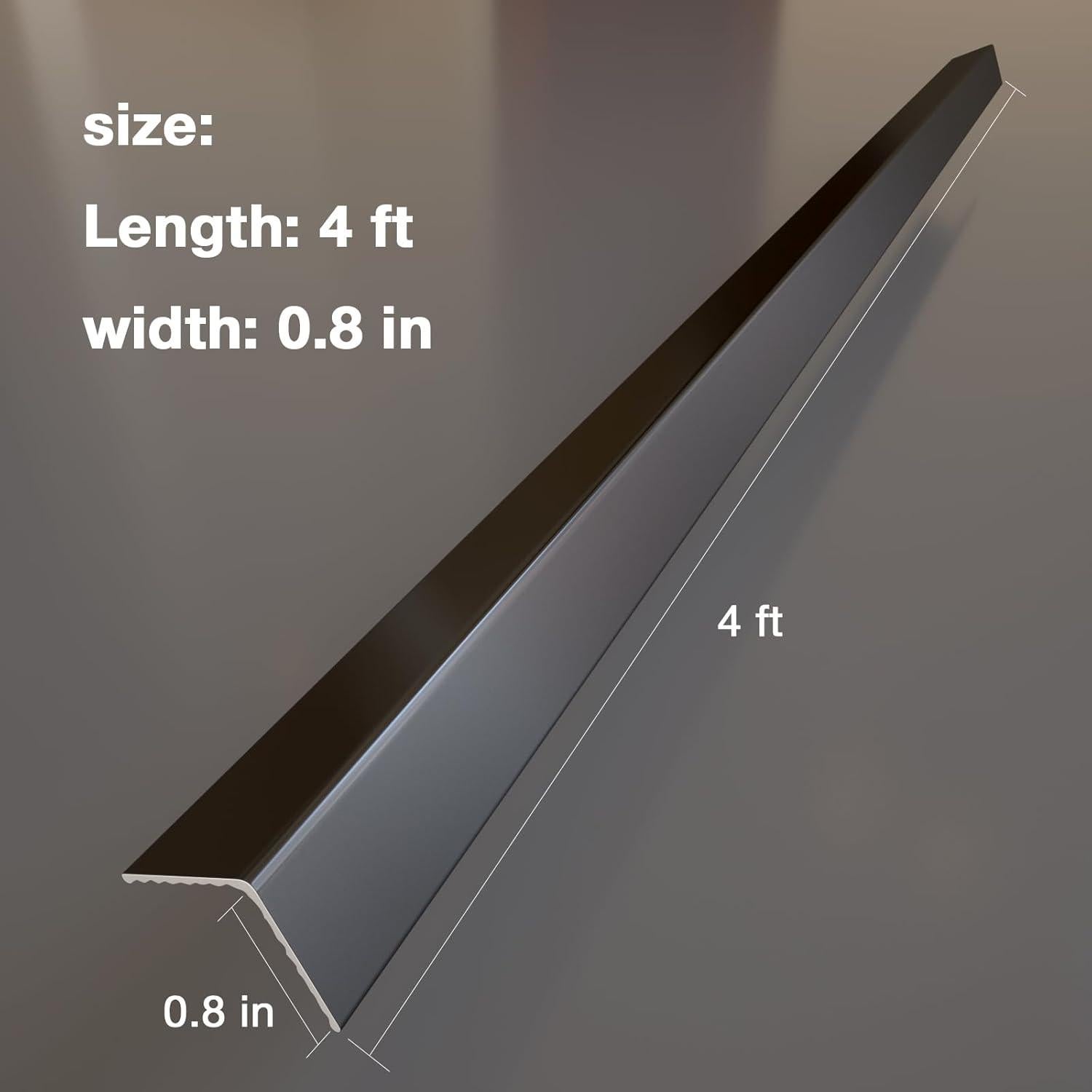 Protectores de Esquinas NeatiEase de Aluminio Negro 1.22m 2pcs