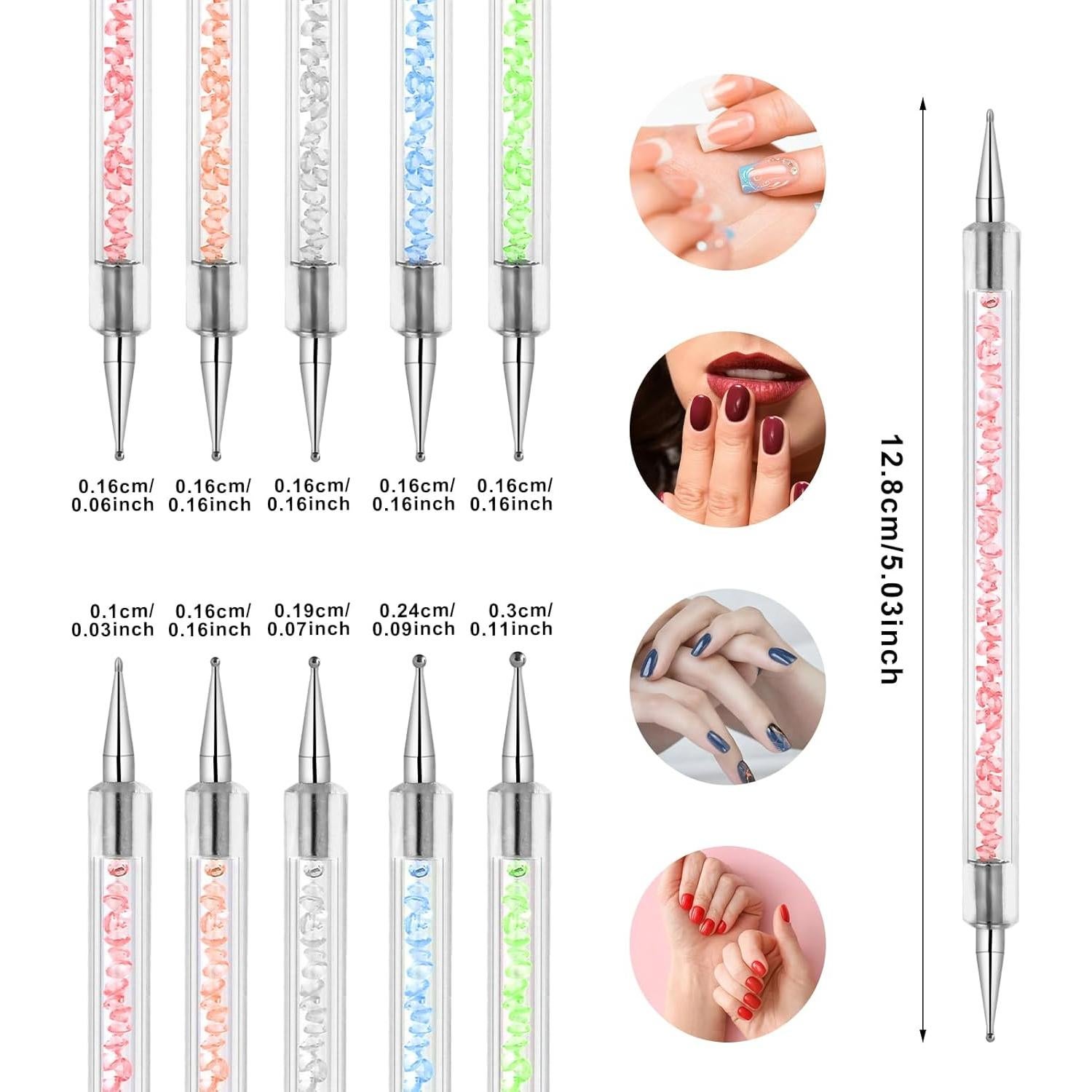 Set de 10 Lápices de Gel para Arte de Uñas Sliverdew