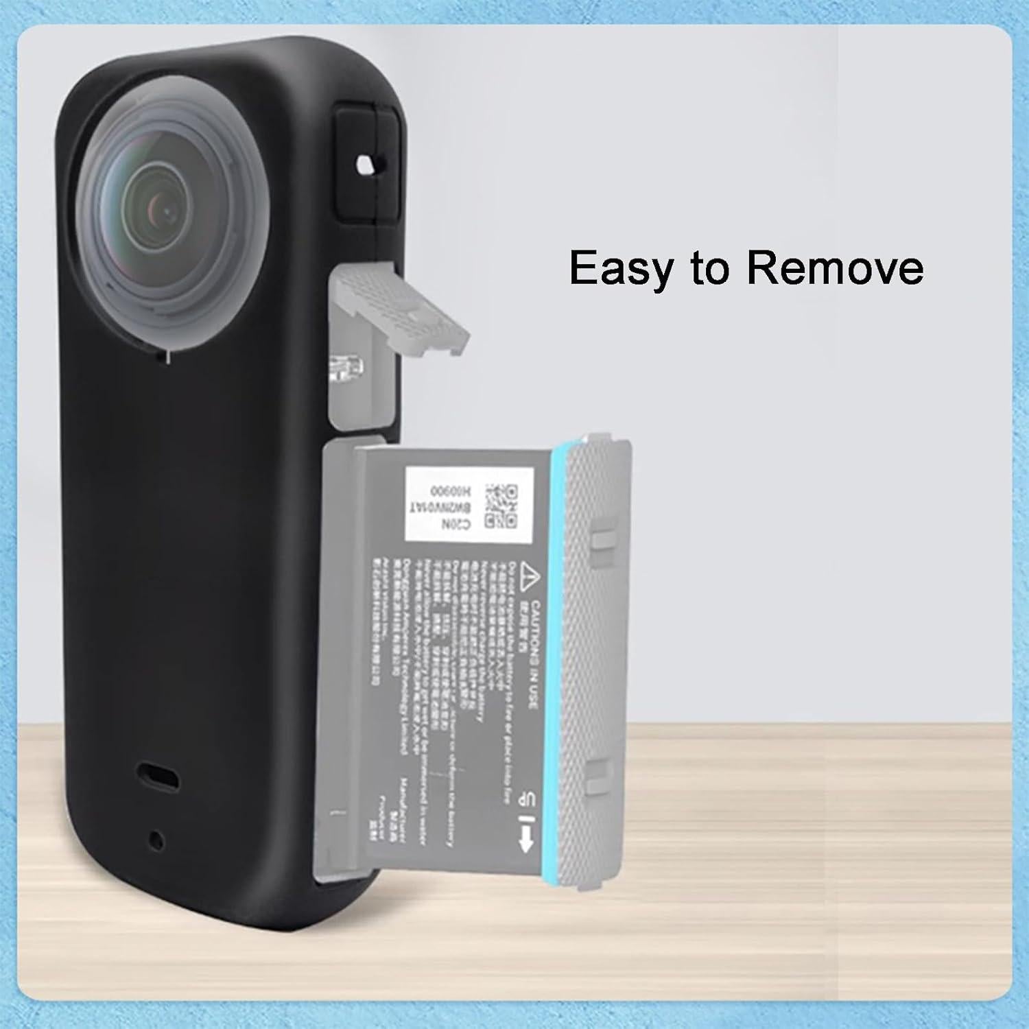 Funda de Silicona Huayu para Cámara Insta360 X4 - Protección Suave