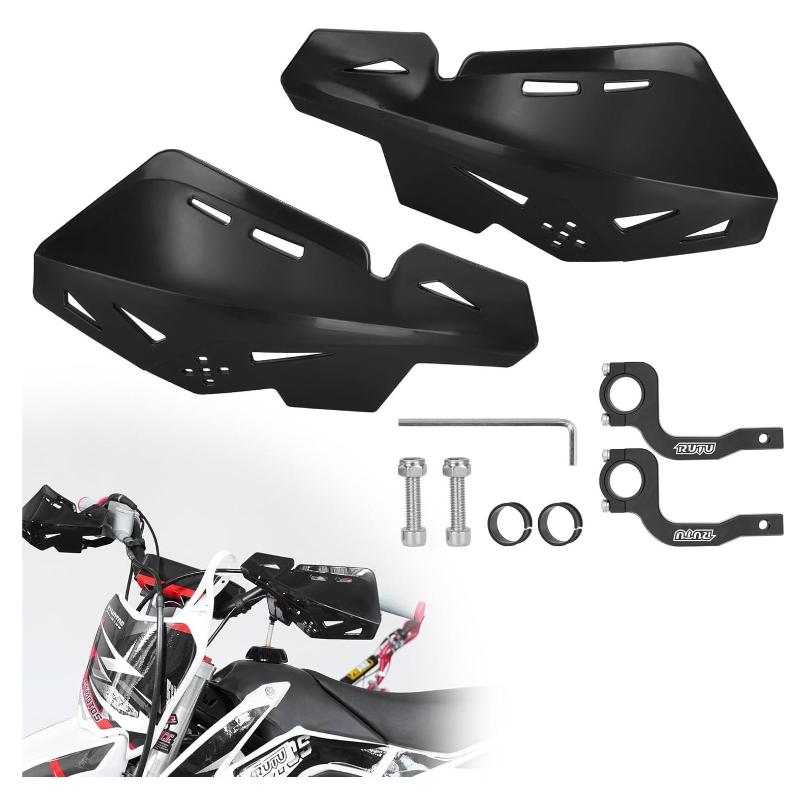 Protectores de Manos JIAYAN 22mm para Motocicleta - Negro