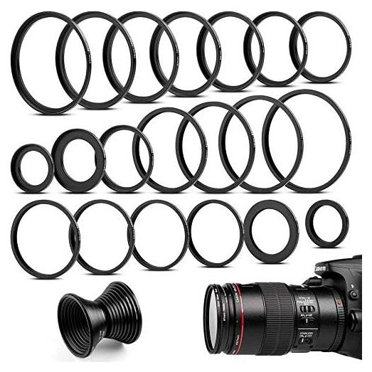 Juego de 20 Anillos Adaptadores de Metal Sedremm para Lentes