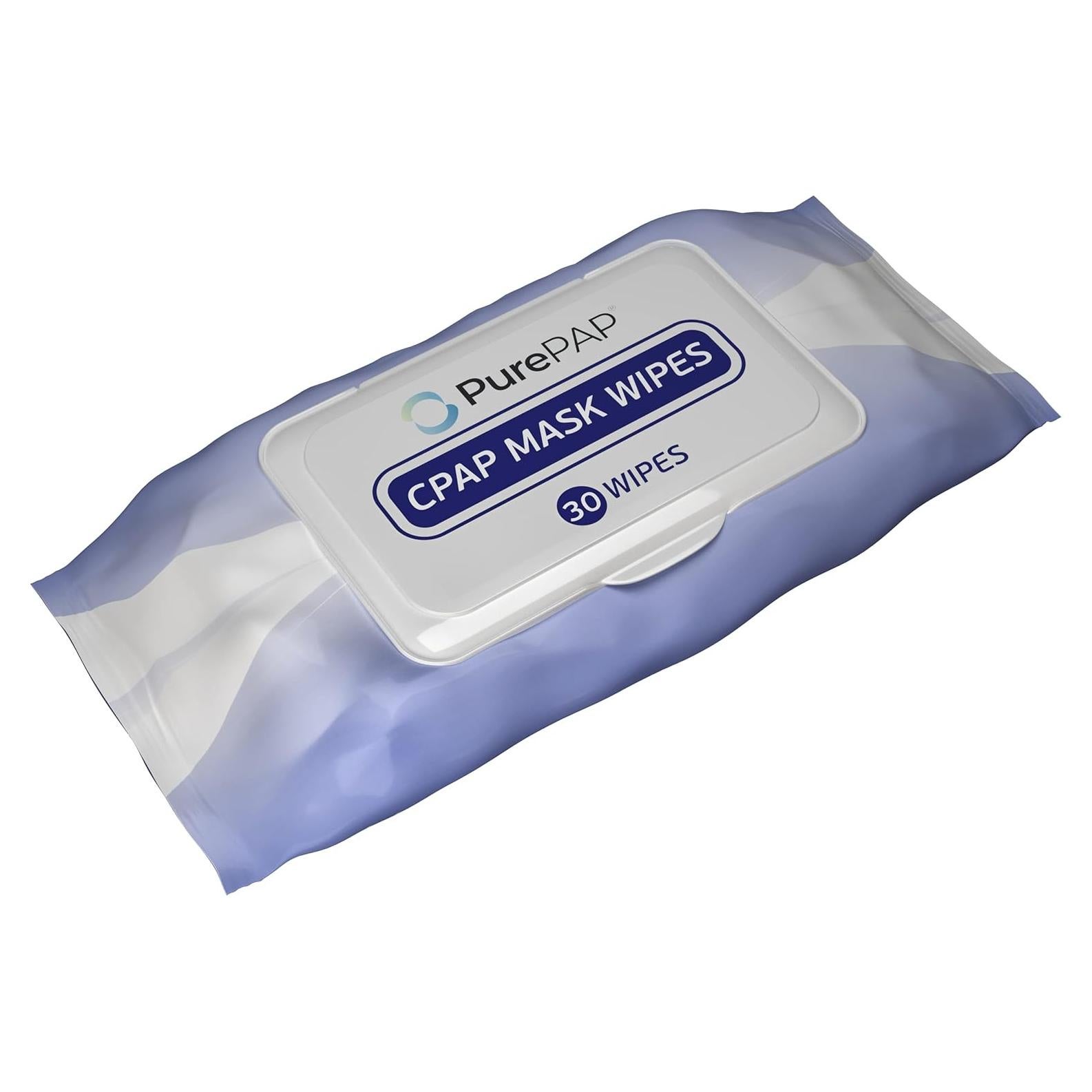 Toallitas de limpieza CPAP PurePap - 30 hojas de algodón 100%