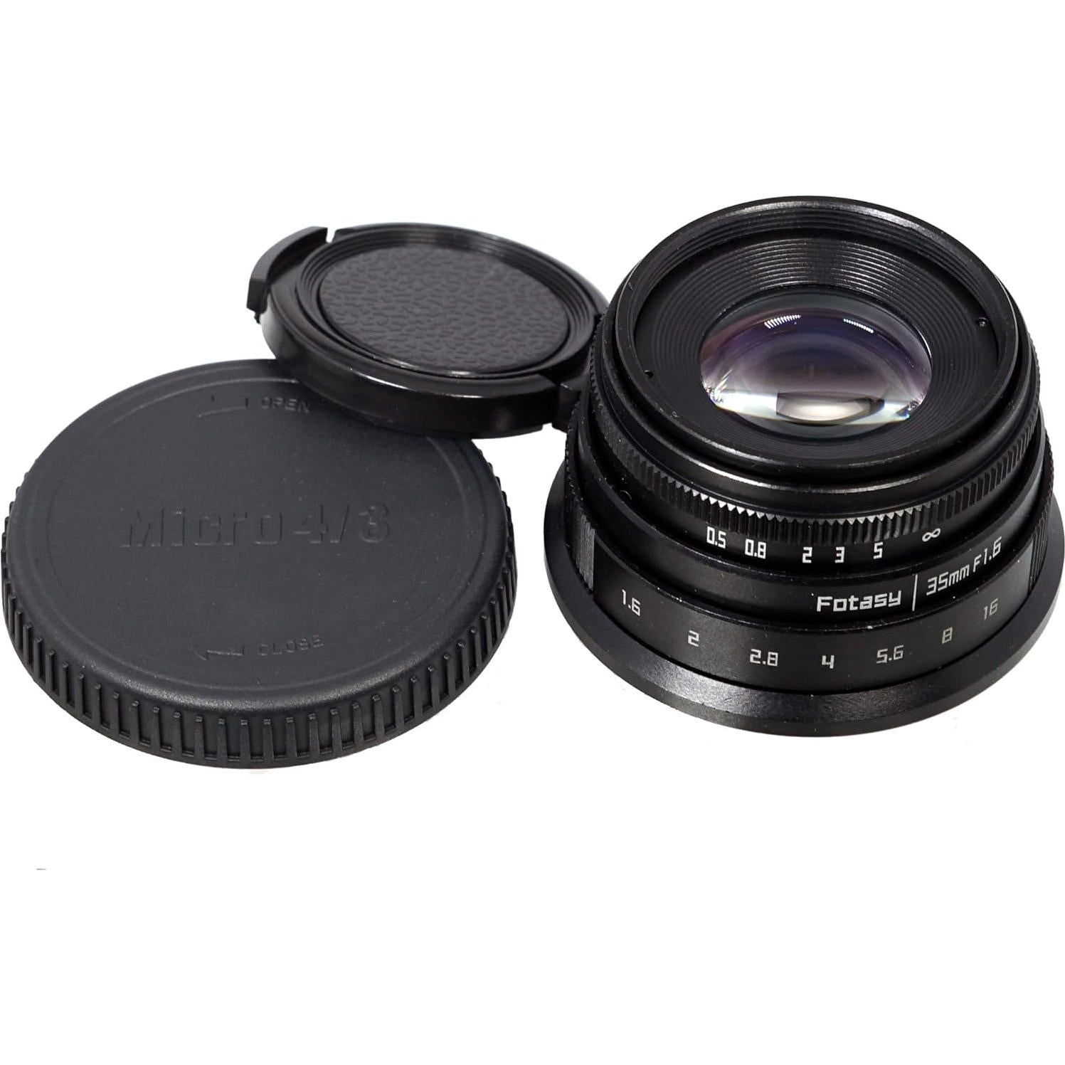 Lente Fotasy 35mm F1.6 Manual para Cámaras M43 Micro 4/3