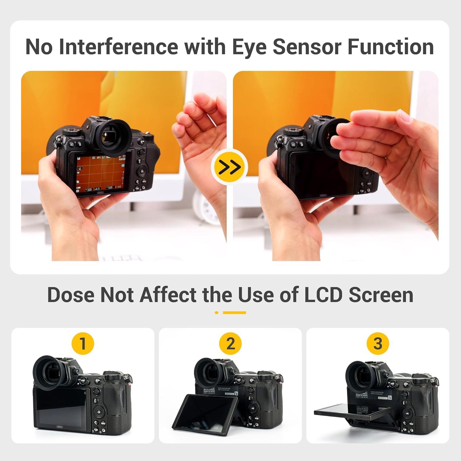 Copa ocular de silicona suave Jinjiacheng DK-29 para Nikon Z6 Z5