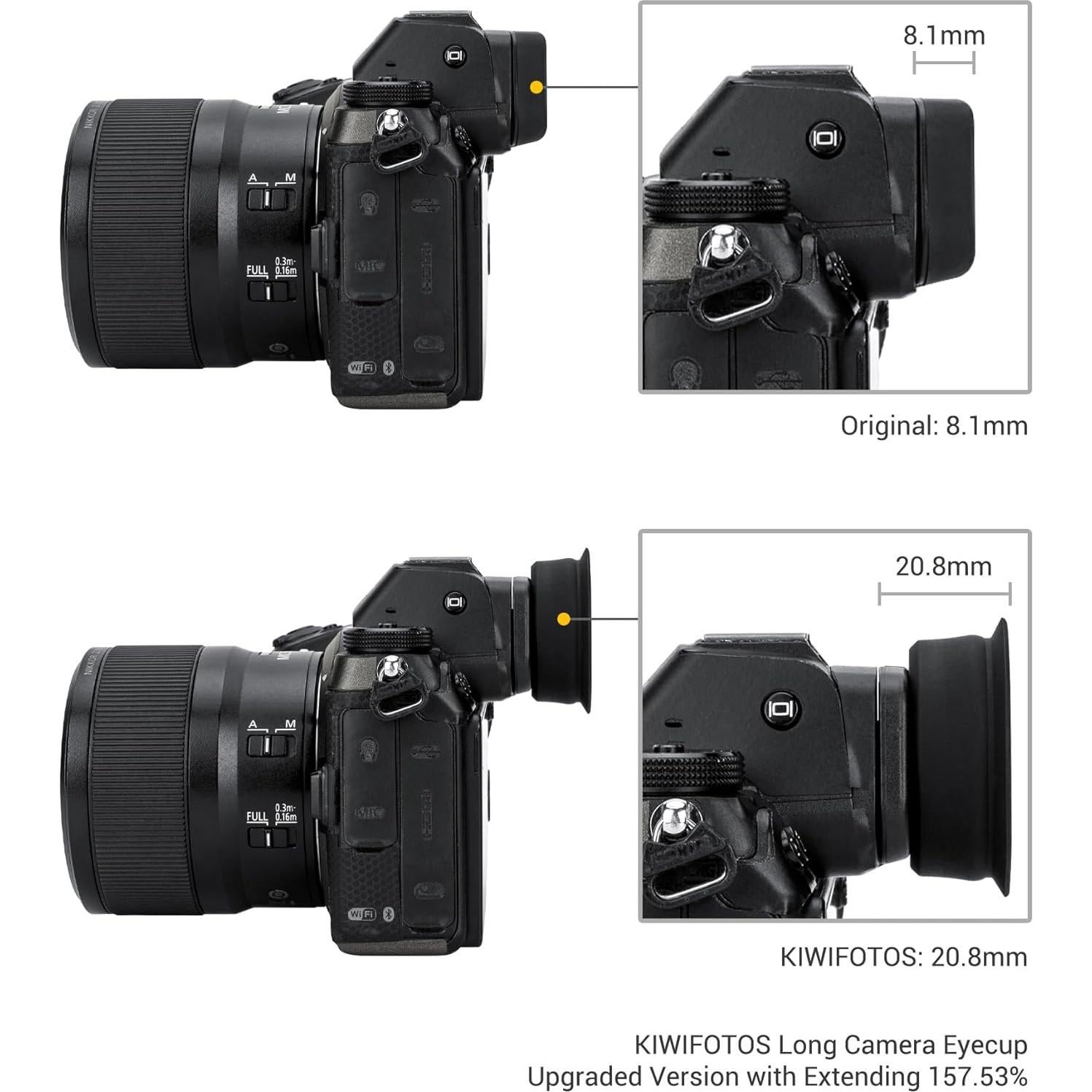 Copa ocular de silicona suave Jinjiacheng DK-29 para Nikon Z6 Z5