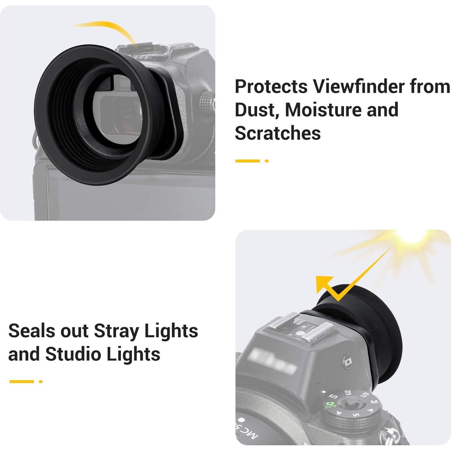 Copa ocular de silicona suave Jinjiacheng DK-29 para Nikon Z6 Z5